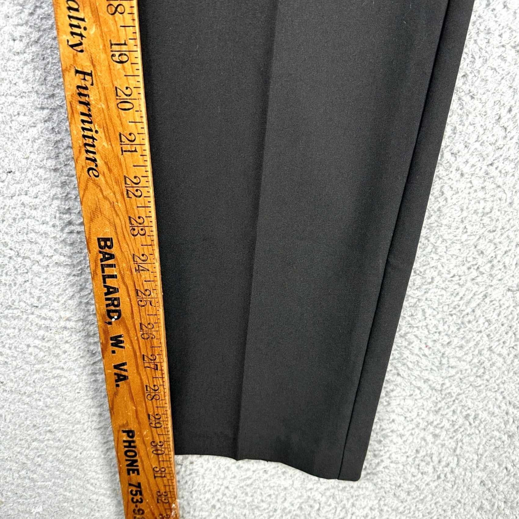 Izod VINTAGE Izod Pants Trouser Womens 18 Black Devant Plat Extensible Flat Front Stretch NEW Size 40" / US 18 - 7 Thumbnail