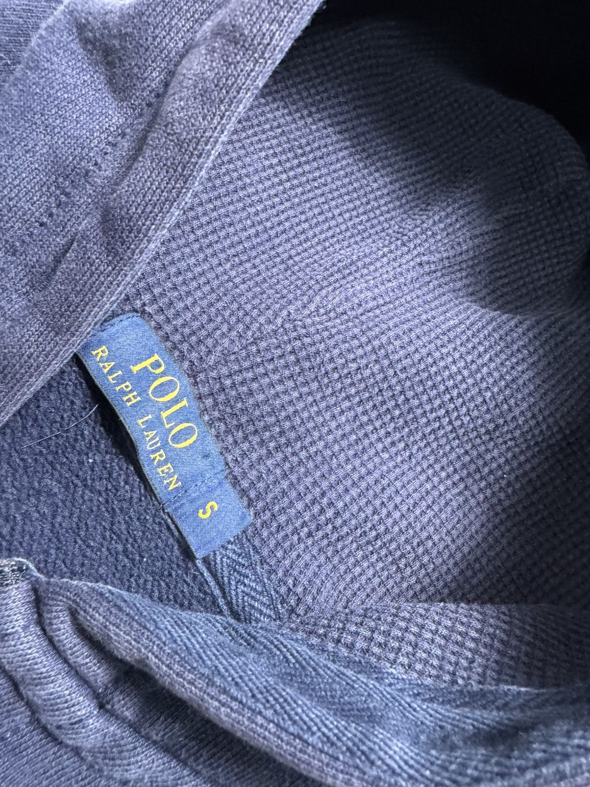 Polo Ralph Lauren × Ralph Lauren × Vintage Vintage Full Zip Hoodie Polo Ralph Lauren Navy Hype PRL Y2K Size US S / EU 44-46 / 1 - 7 Thumbnail