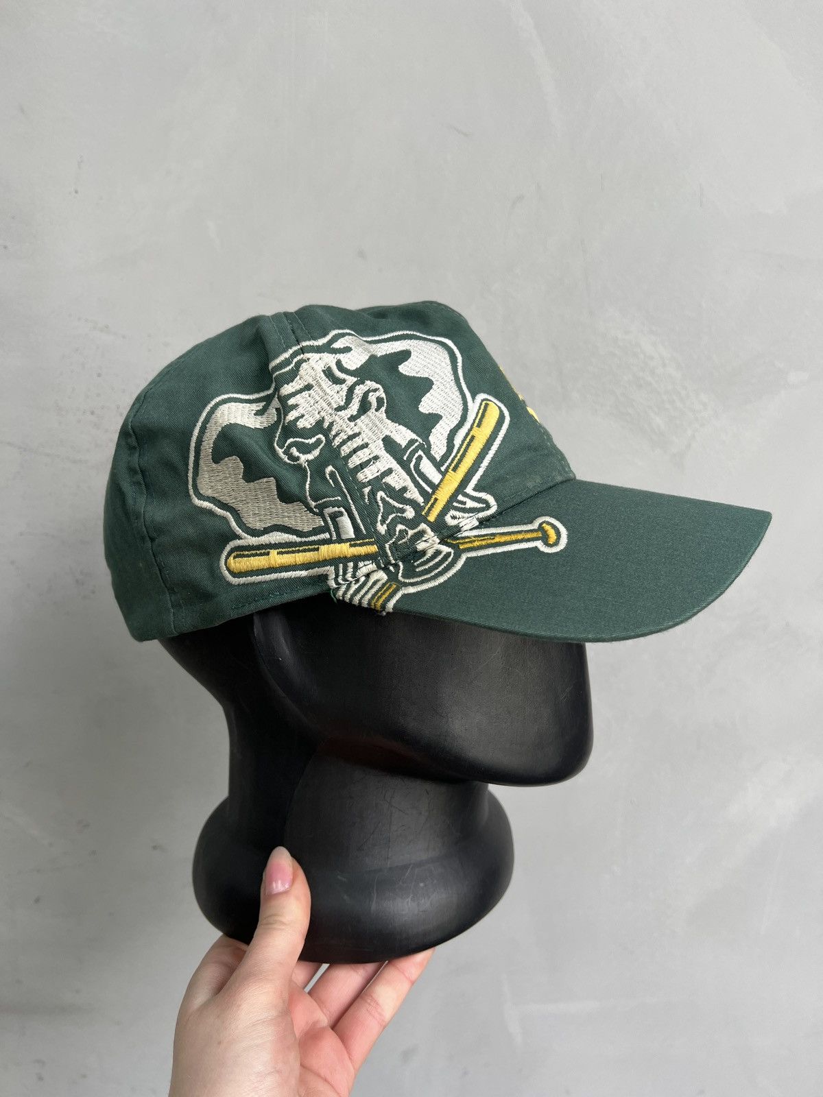 thisisneverthat Vintage 90s big log MLB Oakland Athletics cap y2k Size ONE SIZE - 3 Thumbnail