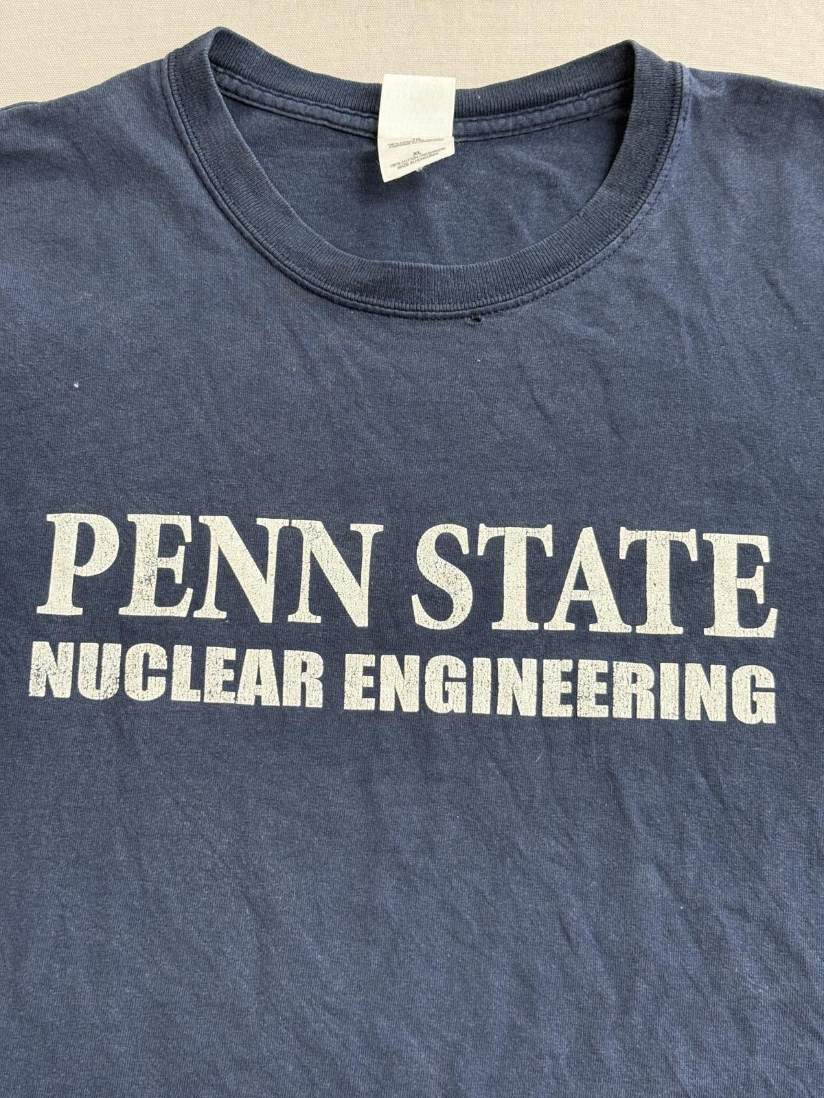 Gildan Vintage Penn State Nuclear Engineering T-shirt If You See Us Size US XL / EU 56 / 4 - 4 Thumbnail
