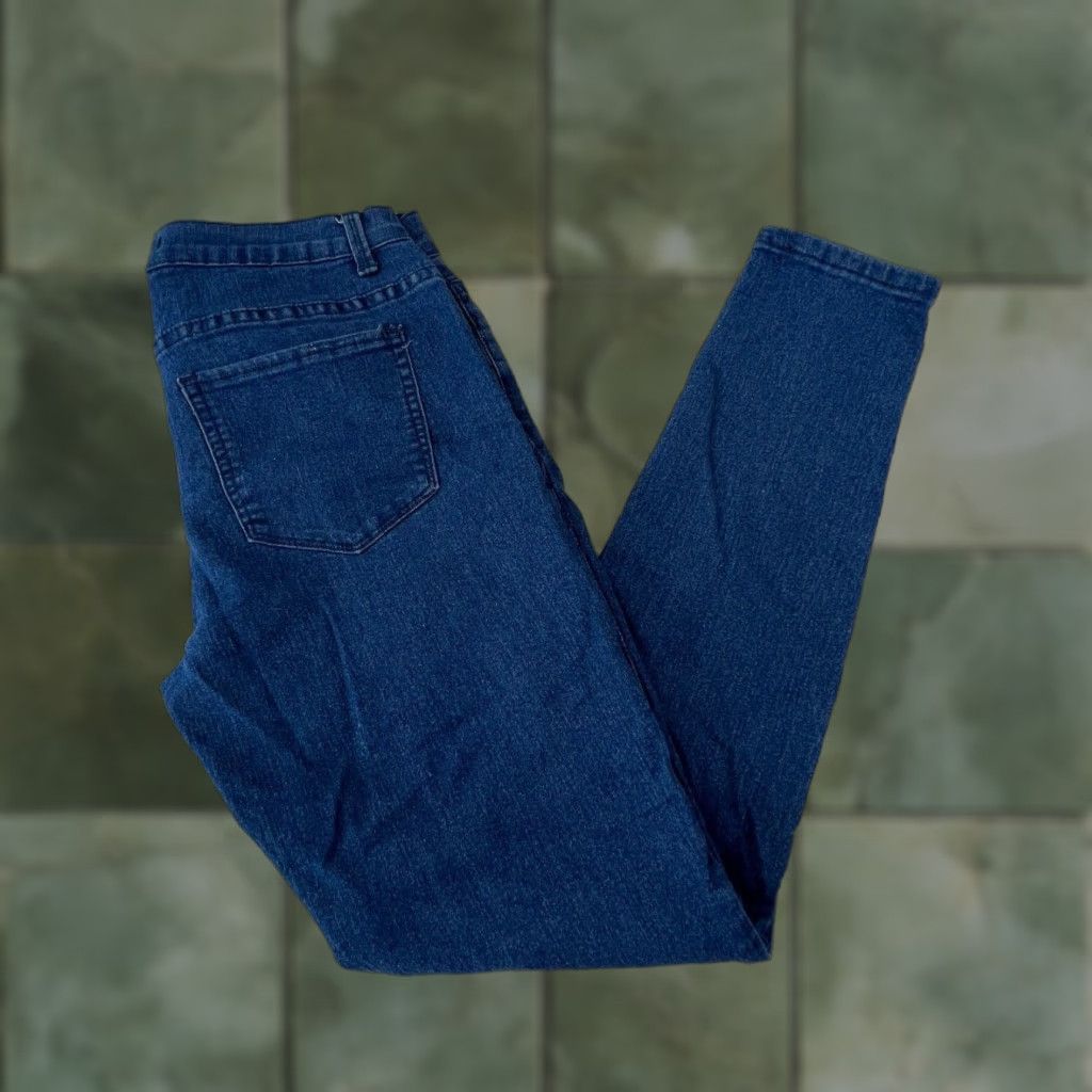 Vintage XXI Women's 28 Mid Rise Skinny Jeans Medium Wash Blue Denim Stretch Size 28" / US 6 / IT 42 - 1 Thumbnail
