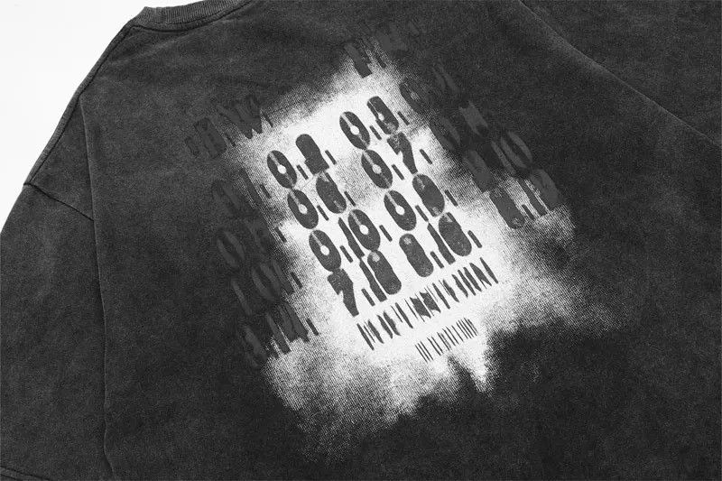 Vintage Oversize hip-hop vintage print T-shirt Harajuku style Y2k Size US L / EU 52-54 / 3 - 8 Thumbnail