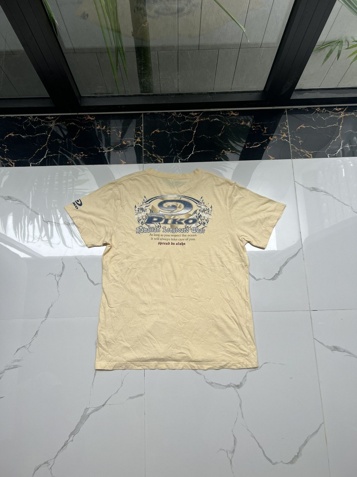 Japanese Brand × Vintage 90’s PIKO RARE HAWAIIAN LONGBOARD WEAR RETRO SURF TEE Y2K Size US XL / EU 56 / 4 - 1 Thumbnail