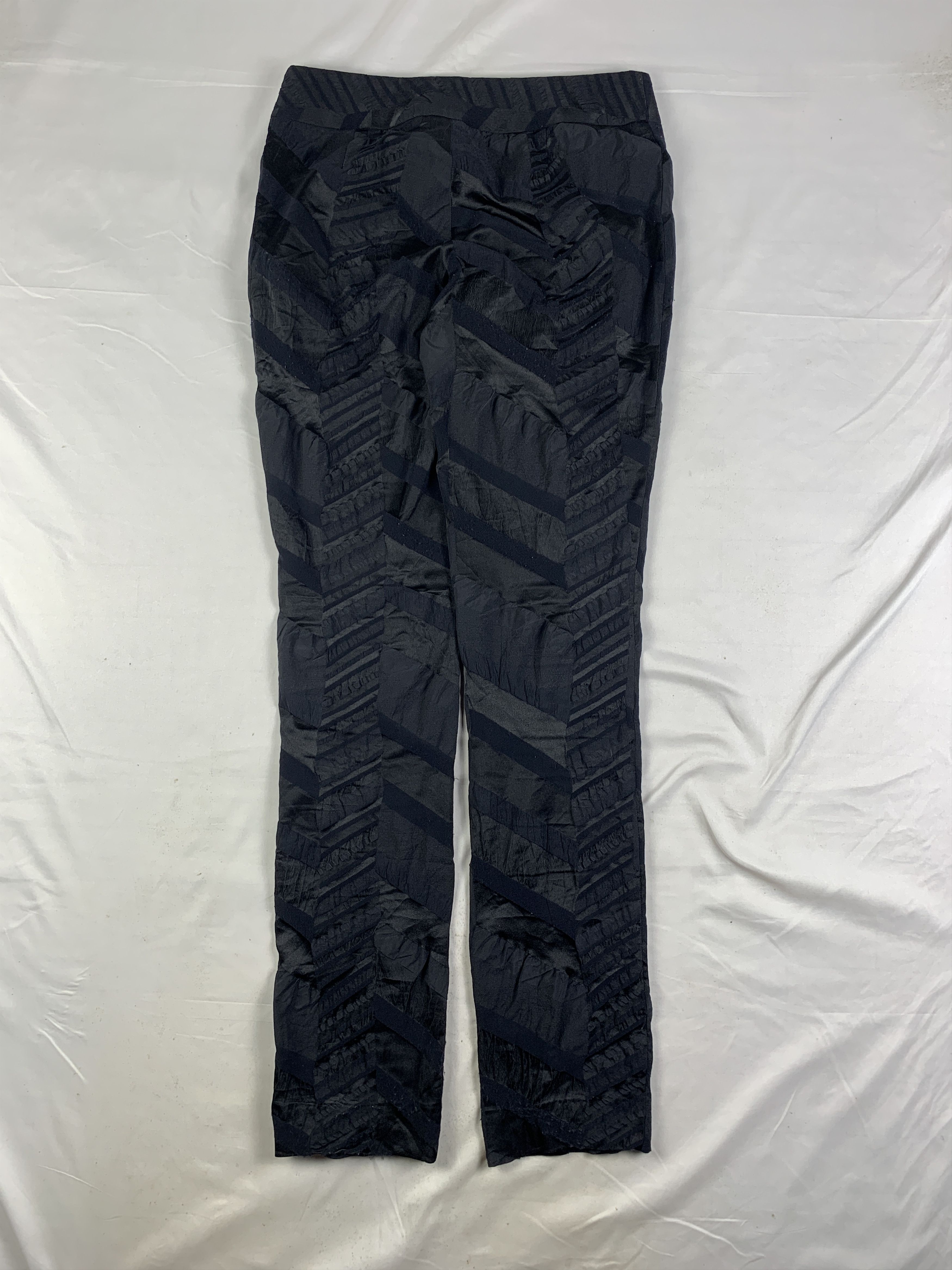 Issey Miyake 2000s Issey Miyake Black Geometric Pants (29) Size 29" - 3 Thumbnail