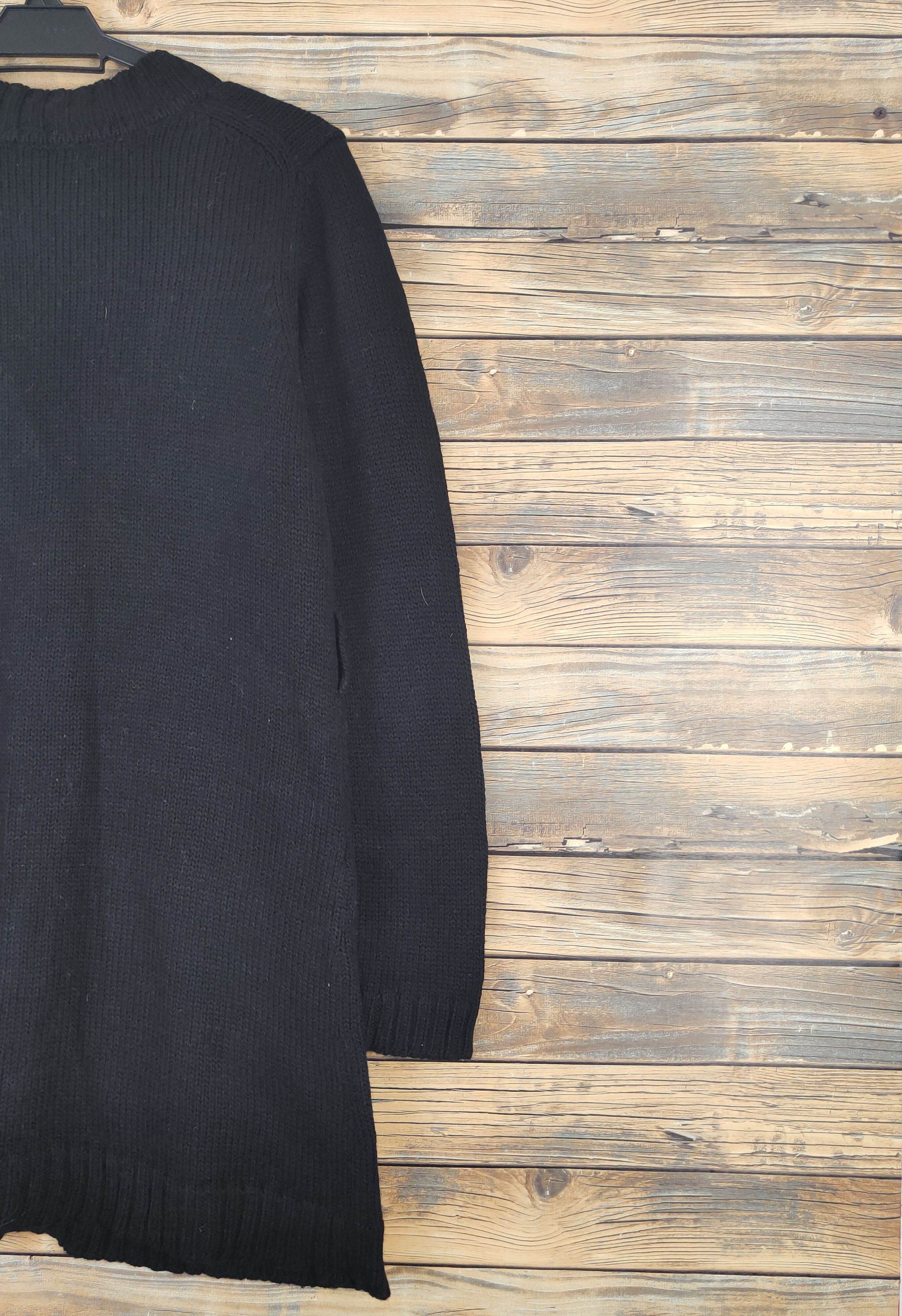 Homespun Knitwear × Japanese Brand × Michel Klein A.v.v Michel Klein Black Knitwear Cardigan #W1089 Size M / US 6-8 / IT 42-44 - 9 Thumbnail