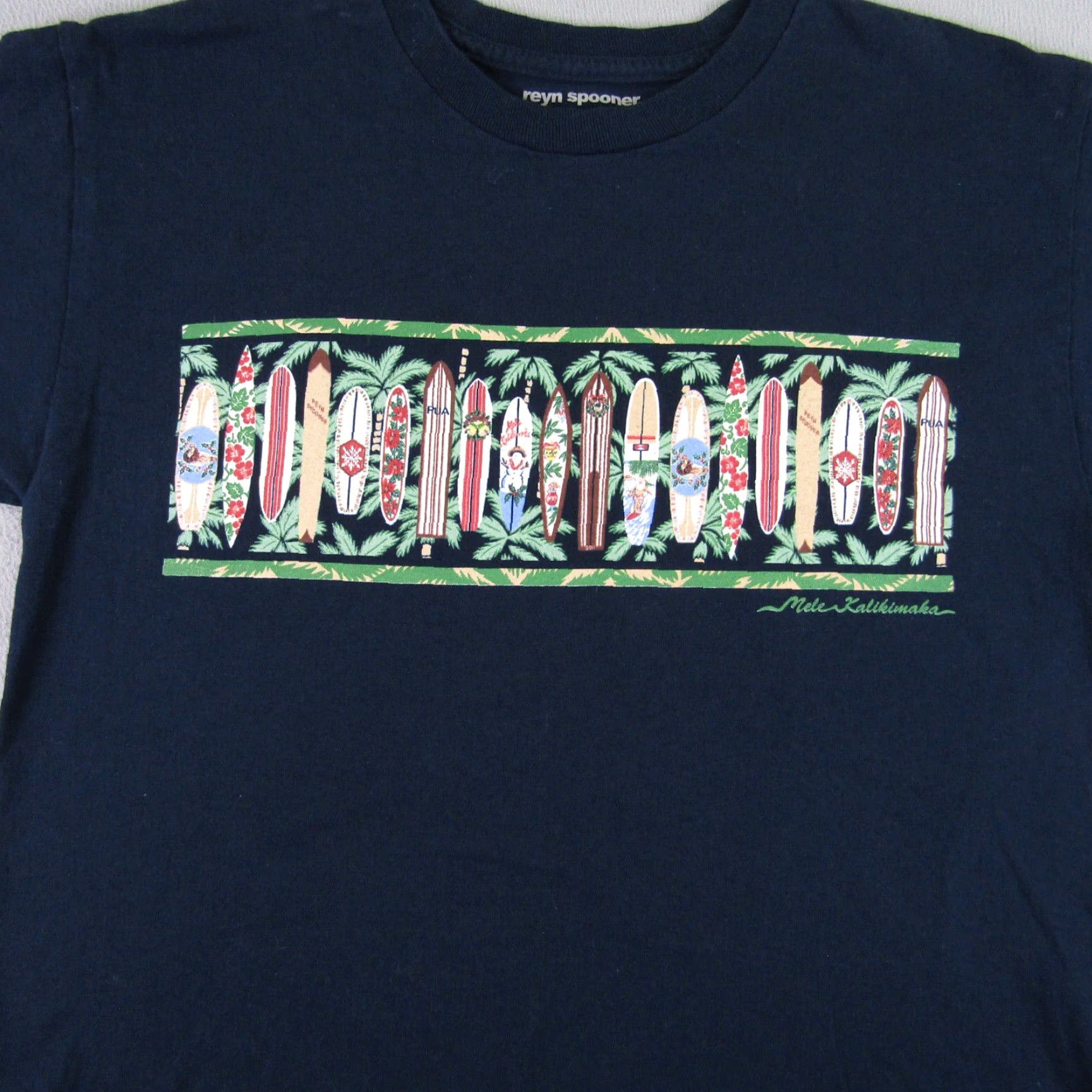 Reyn Spooner Reyn Spooner Shirt Mens Small Black Beach Hawaiian Surfboards Crewneck Aloha Tee Size US S / EU 44-46 / 1 - 5 Thumbnail