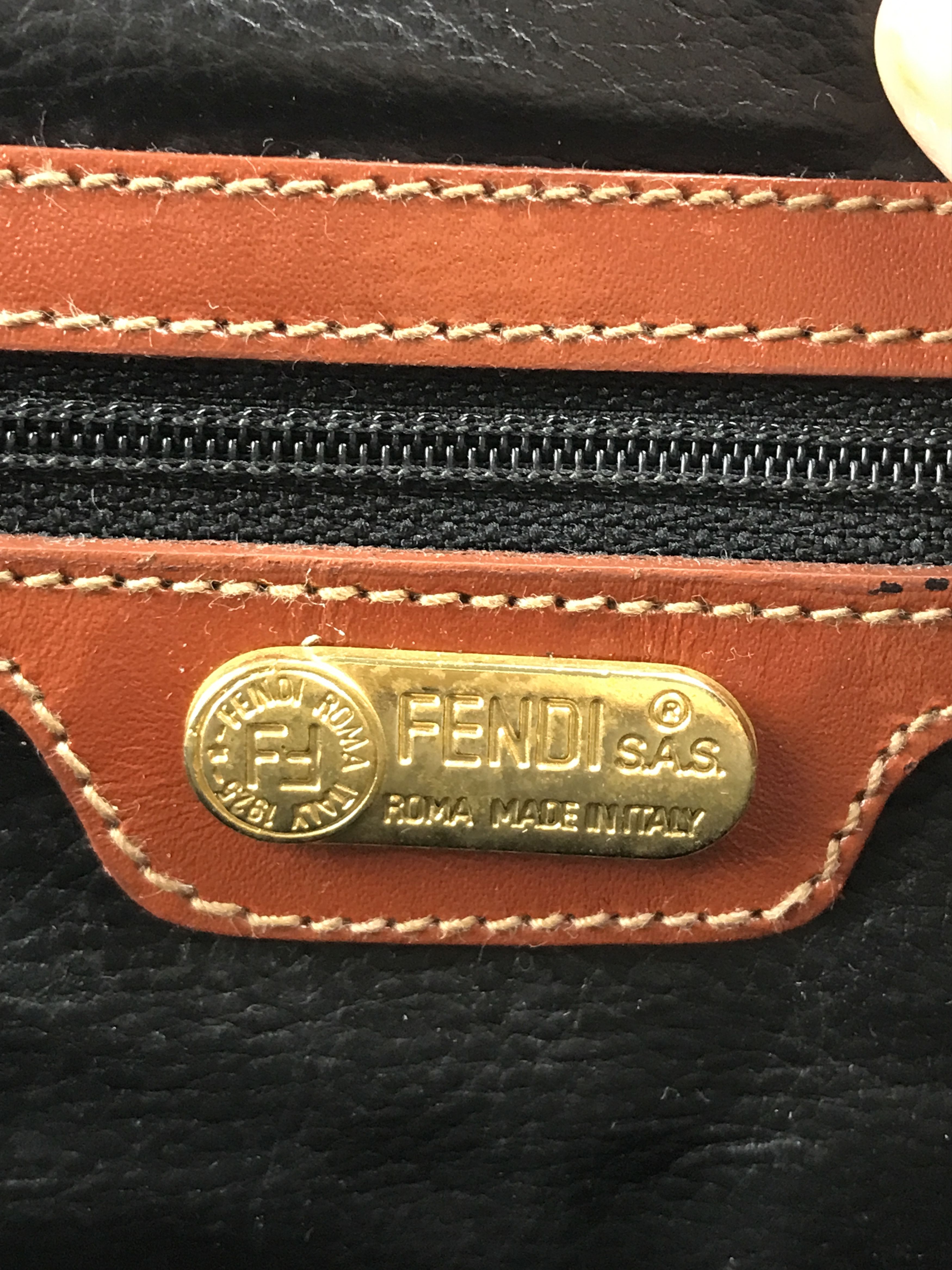 Fendi × Vintage Vintage Fendi Pequin Stripe Boston Bag Size ONE SIZE - 13 Thumbnail