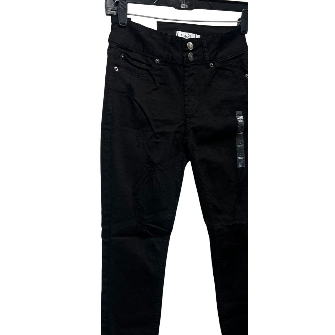 rue21 Rue 21 - Women's Medium Stretch Mid-Rise Jeans Distressed - Size 26" / US 2 / IT 38 - 14 Thumbnail