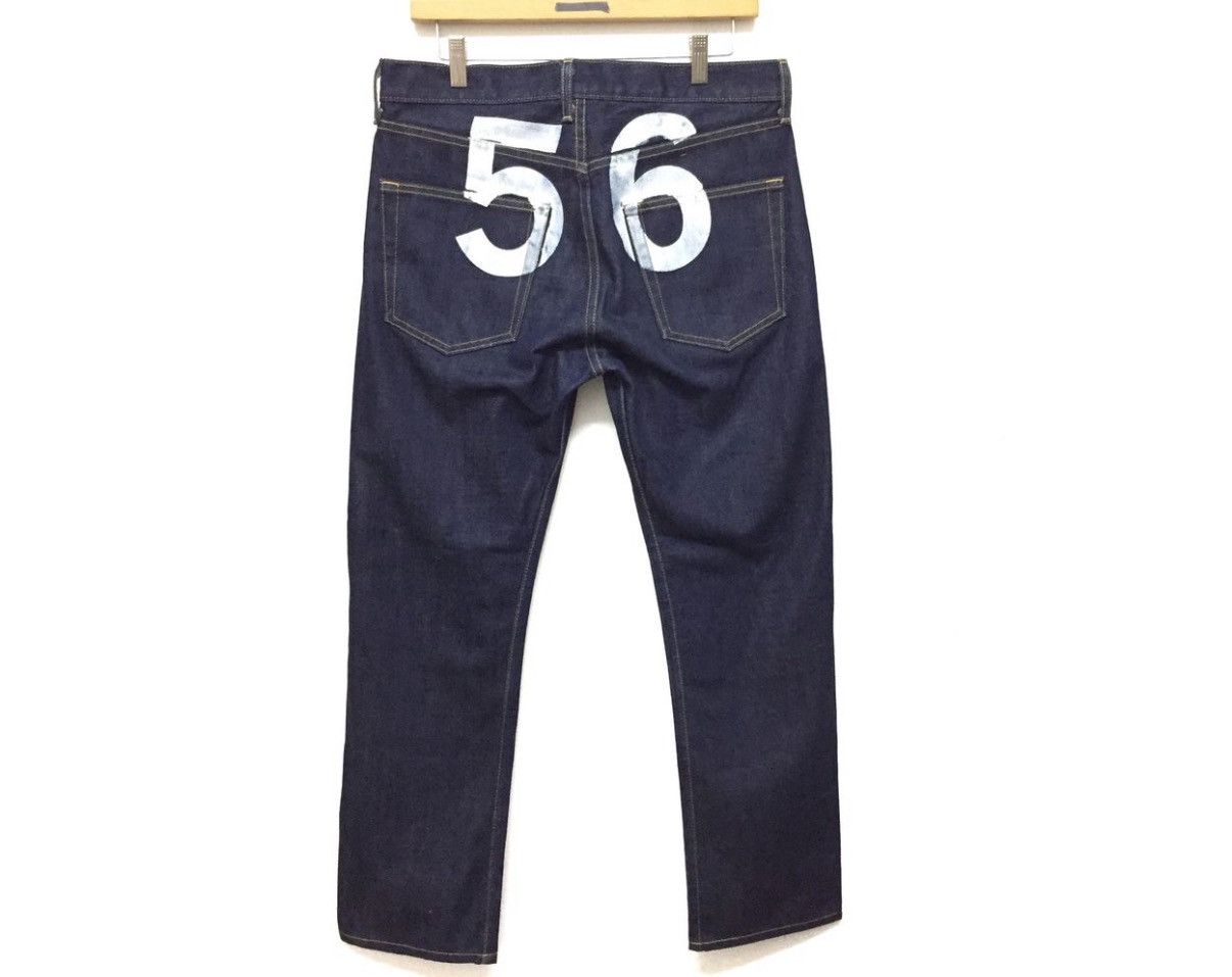 Comme des Garcons AD02 Junya Watanabe 56 Numeric printing Indigo denim Size US 33 - 1 Thumbnail