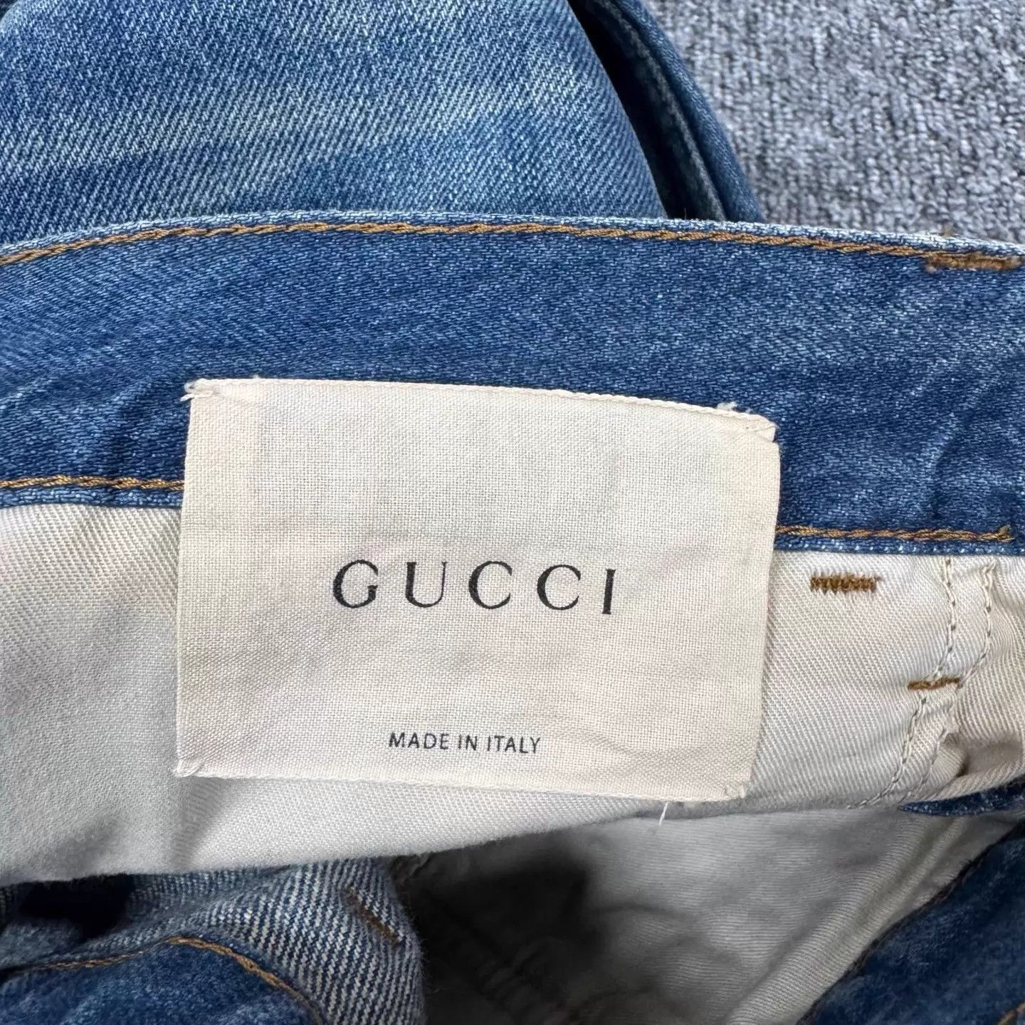 Gucci Gucci Tiger Floral Embroidered Raw Men's Jeans 32 Size US 32 / EU 48 - 4 Thumbnail