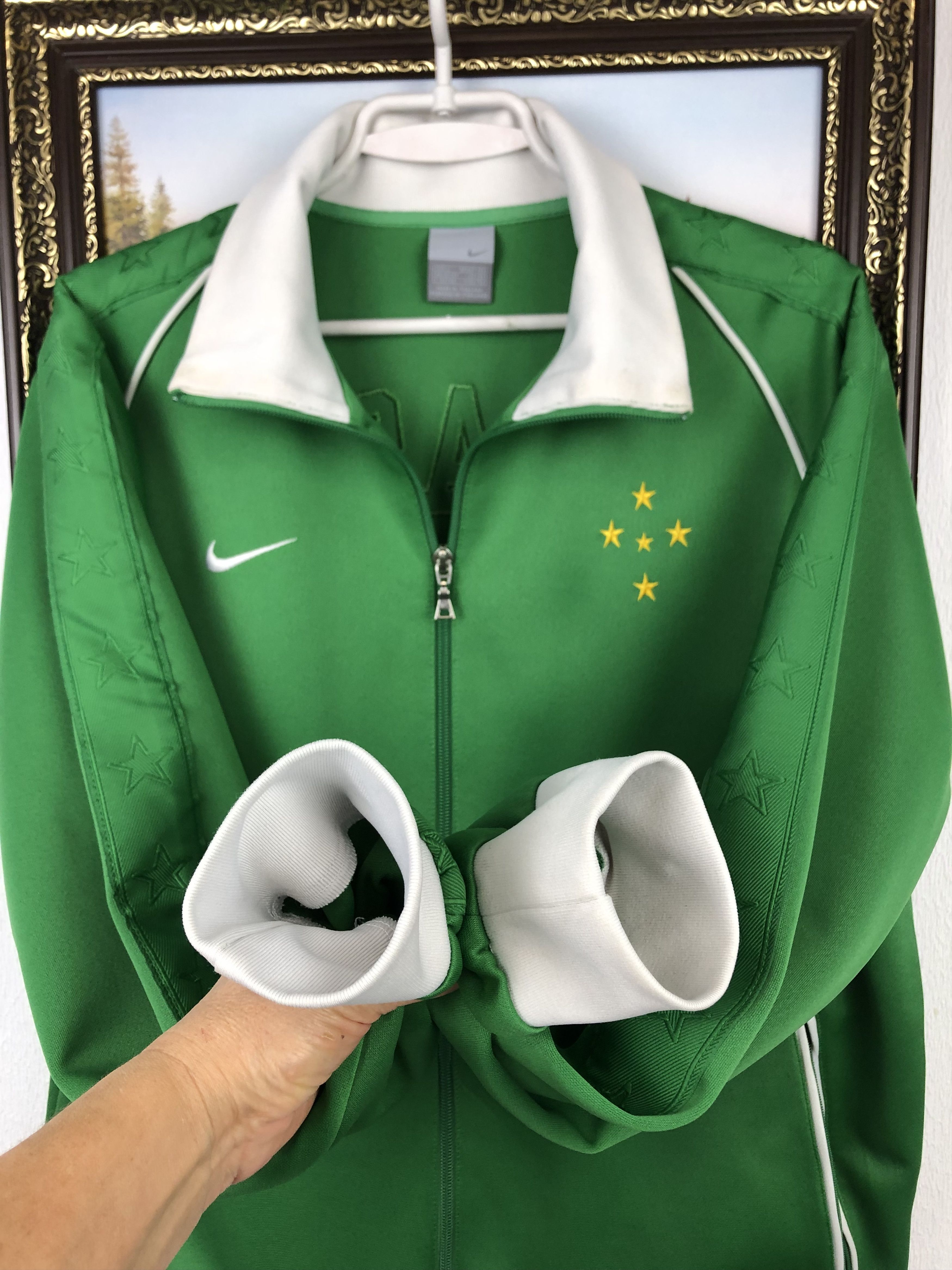 Nike × Vintage Vintage Brazil Football Jacket Soccer National Team Track Size US L / EU 52-54 / 3 - 7 Thumbnail