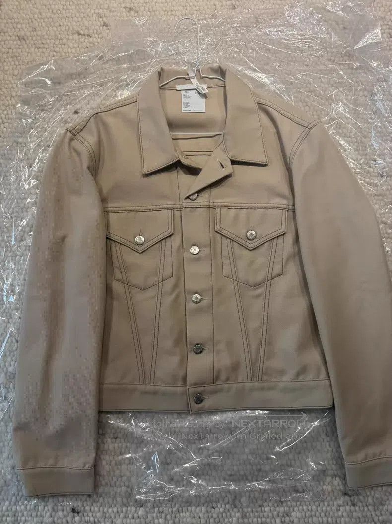 Helmut Lang Helmut Lang Beige Denim Jacket Size US XXL / EU 58 / 5 - 1 Thumbnail