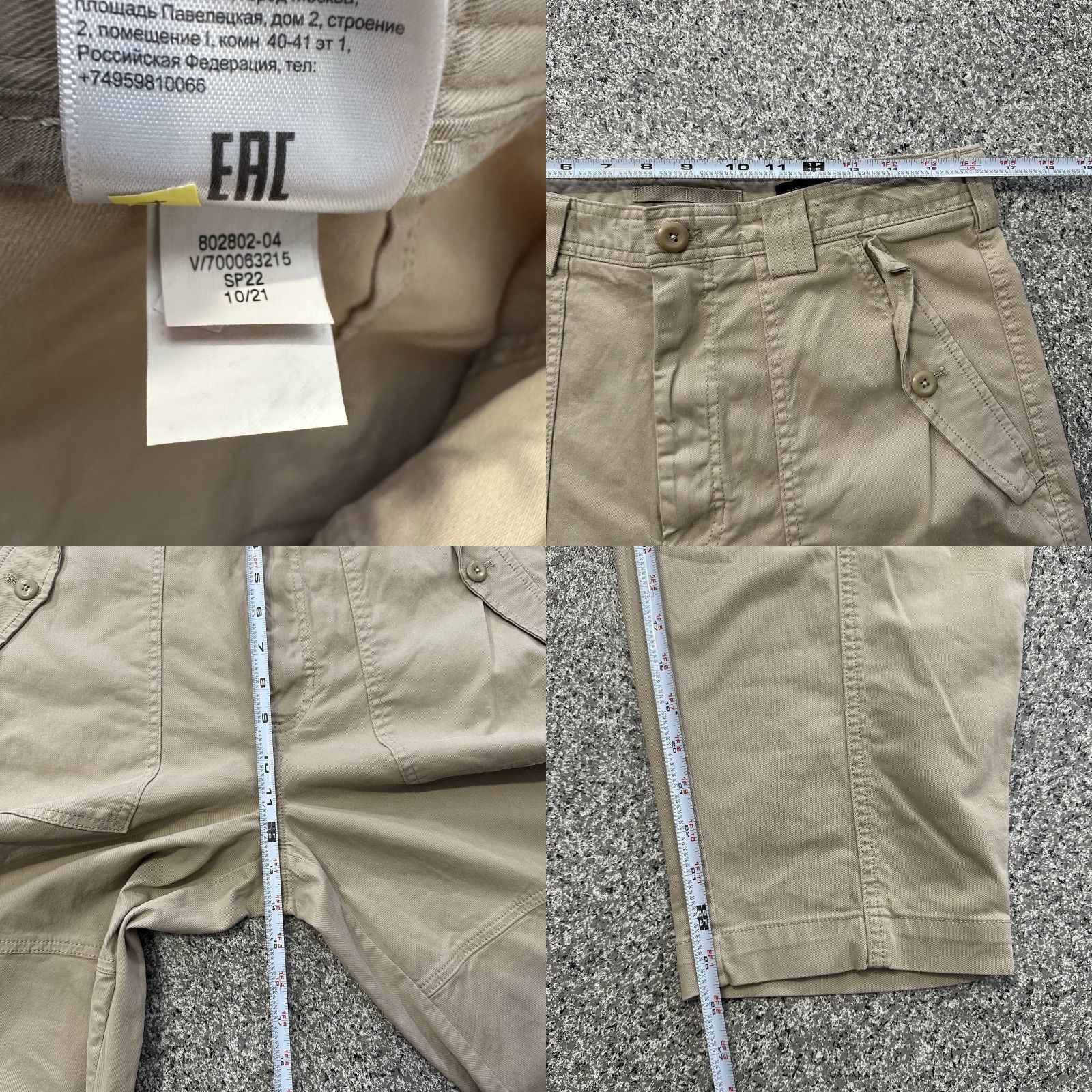 Banana Republic Banana Republic Pants Womens 10 Beige Relaxed Wide Barrel Leg Chino Pockets Vintage No Size 32" / US 10 / IT 46 - 8 Thumbnail