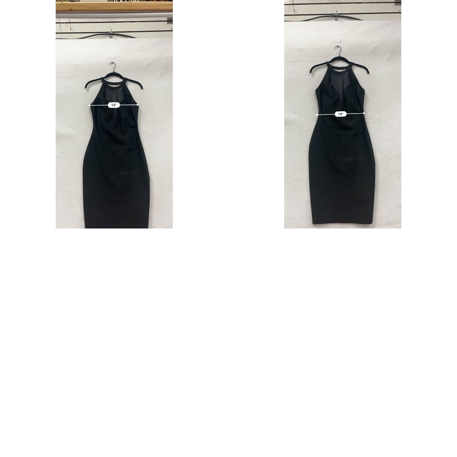 Elizabeth and James Elizabeth & James Dress Halter Midi Black Womens 4 Size Regular Bodycon Sheer Back Zip 90s? No, not applicable Size S / US 4 / IT 40 - 8 Thumbnail