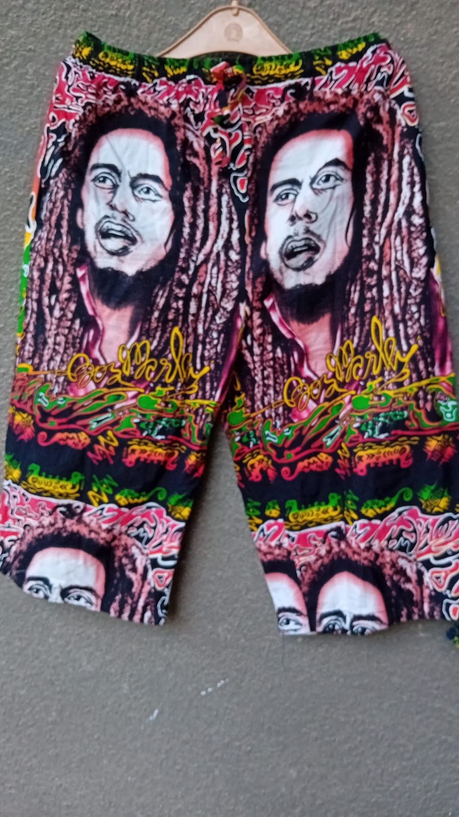 Bob Marley × Vintage Bob Marley Vintage fullprint shorts Raggae Rasta sz W-38cm. Size US 31 - 1 Thumbnail