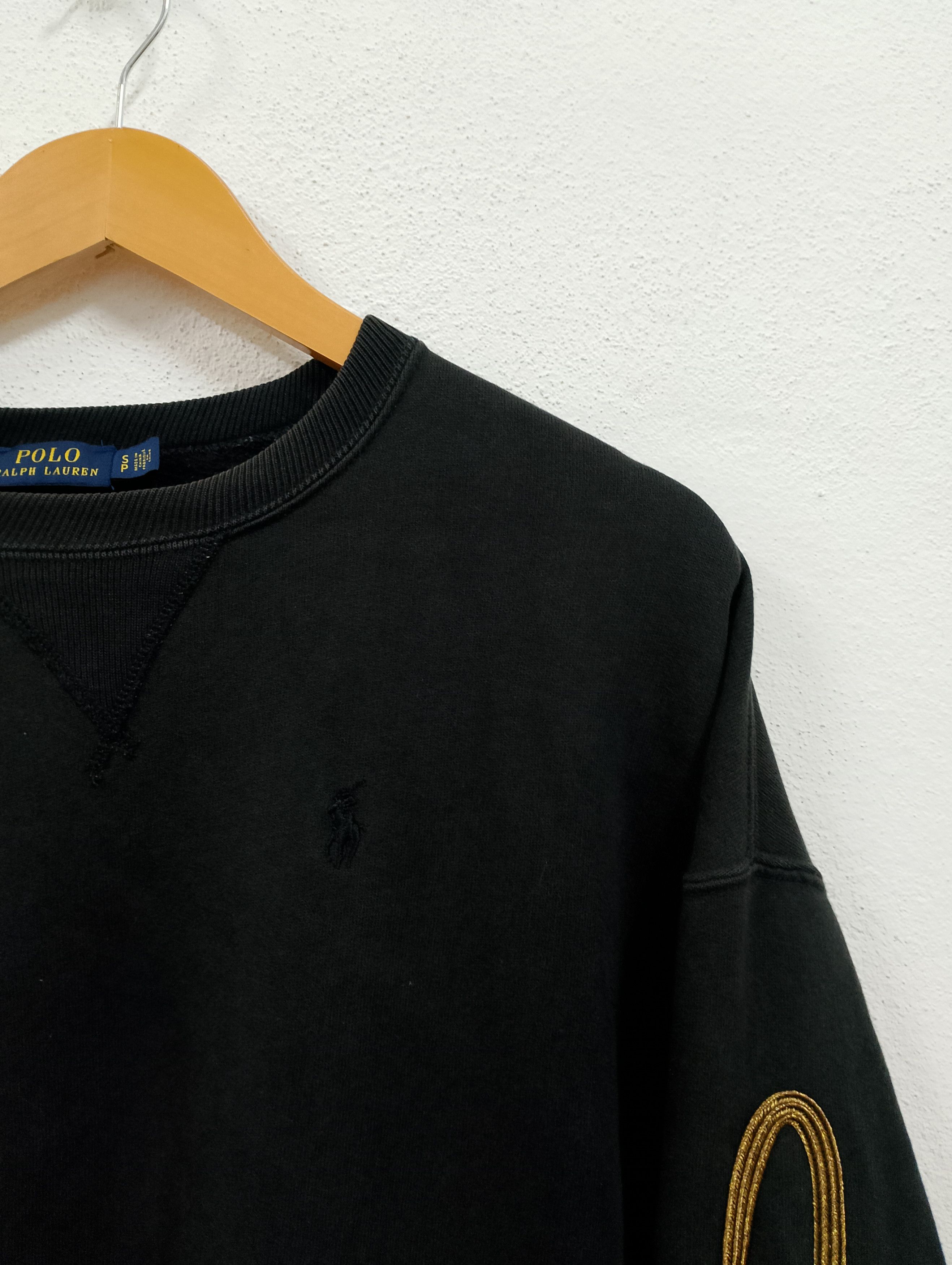 Polo Ralph Lauren Polo Ralph Lauren Black Crewneck Sweatshirt Size US S / EU 44-46 / 1 - 4 Thumbnail