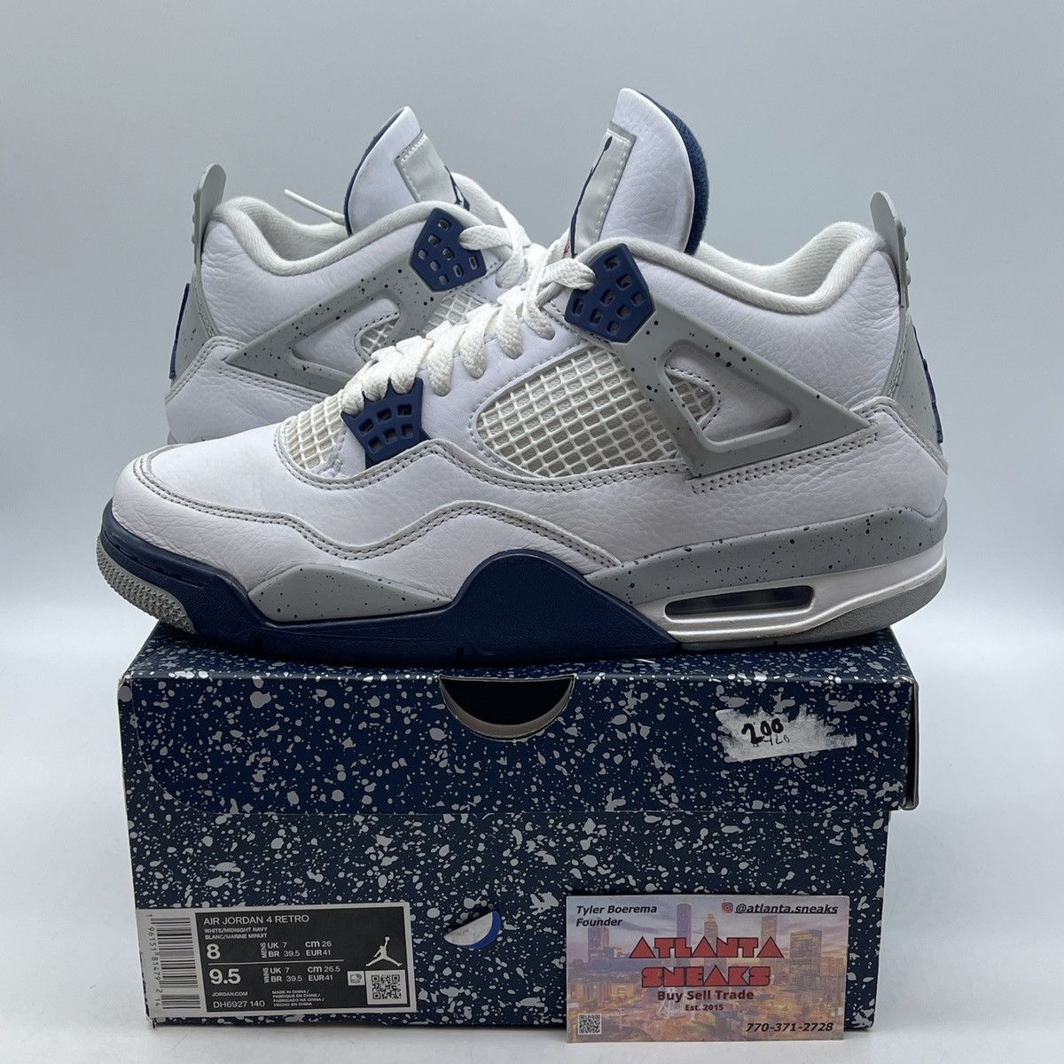 Jordan Brand Air Jordan 4 midnight navy Size US 8 / EU 41 - 1 Thumbnail