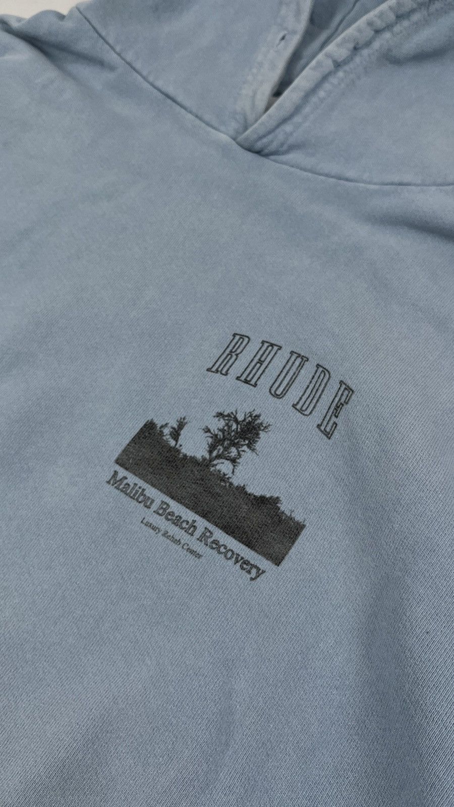 Rhude Rhude Oversized Washed Blue Hoodie Size US S / EU 44-46 / 1 - 3 Thumbnail