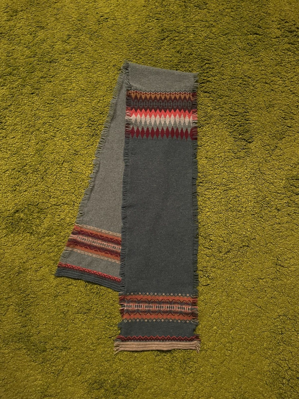 Designer Eribe avant garde coloured wool scarf Size ONE SIZE - 7 Thumbnail