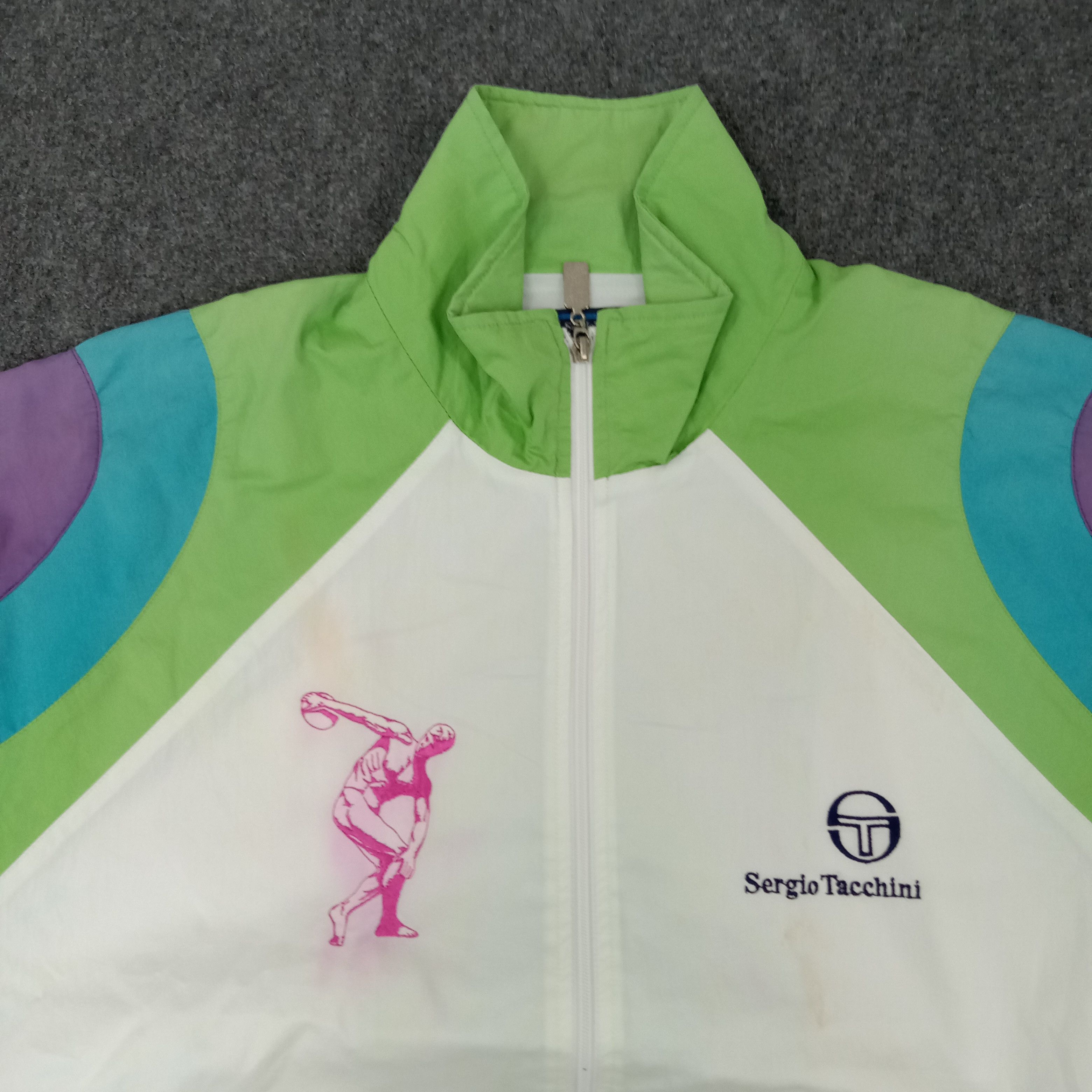 Sergio Tacchini × Vintage Sergio Tacchini Sports Style Retro Jacket Size US L / EU 52-54 / 3 - 2 Thumbnail