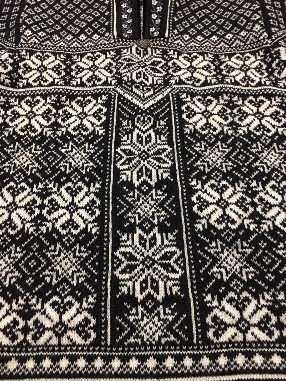 Dale Of Norway DALE of Norway Black/White Virgin New Wool Peace Sweater S Size S / US 4 / IT 40 - 13 Thumbnail