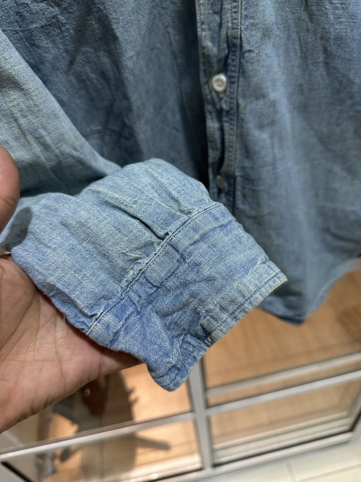 Warehouse Warehouse Japan Selvedge Denim Work Shirt Size US L / EU 52-54 / 3 - 4 Thumbnail