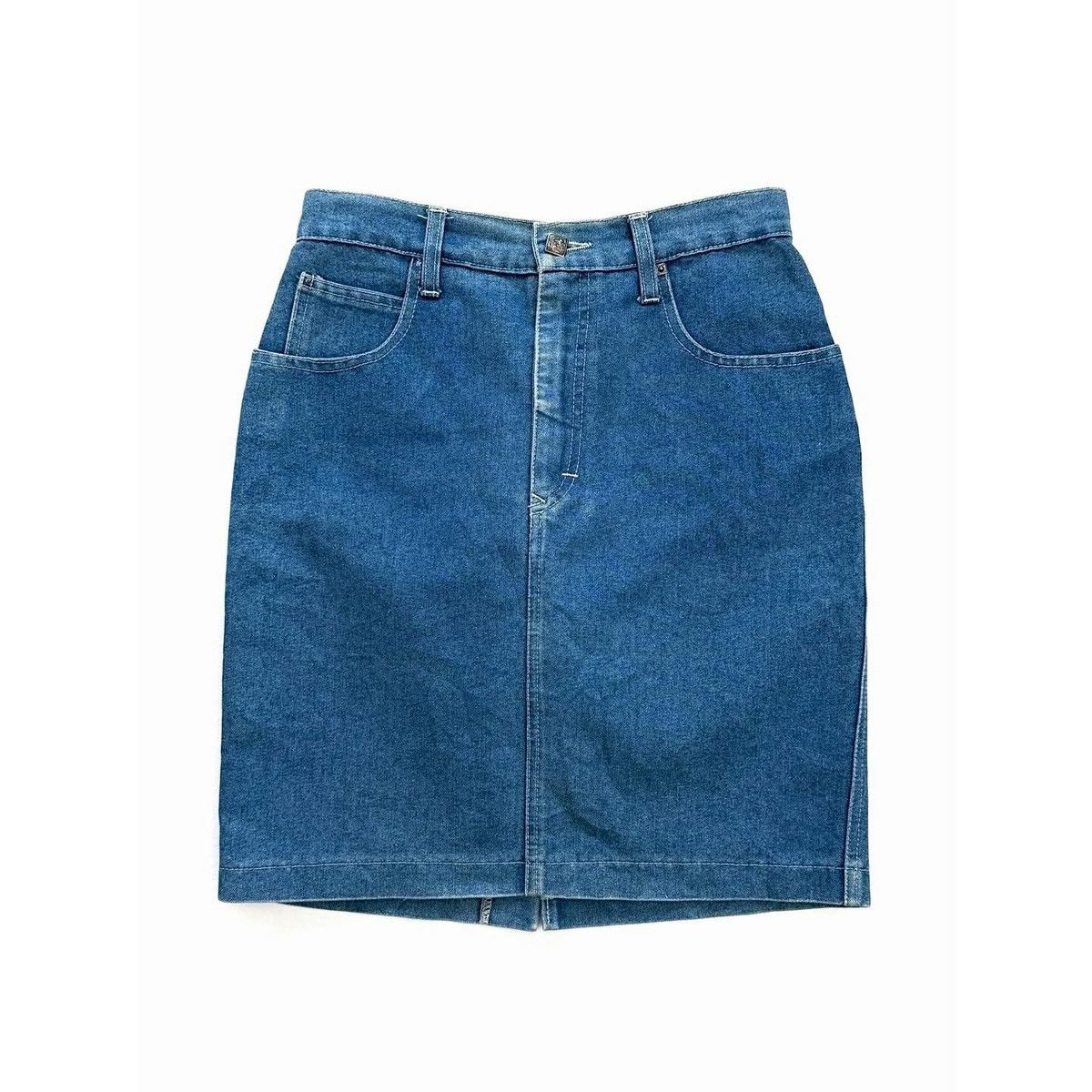 Fendi Vintage Fendi Indigo Denim Skirt Size 27" / US 4 / IT 40 - 1 Thumbnail