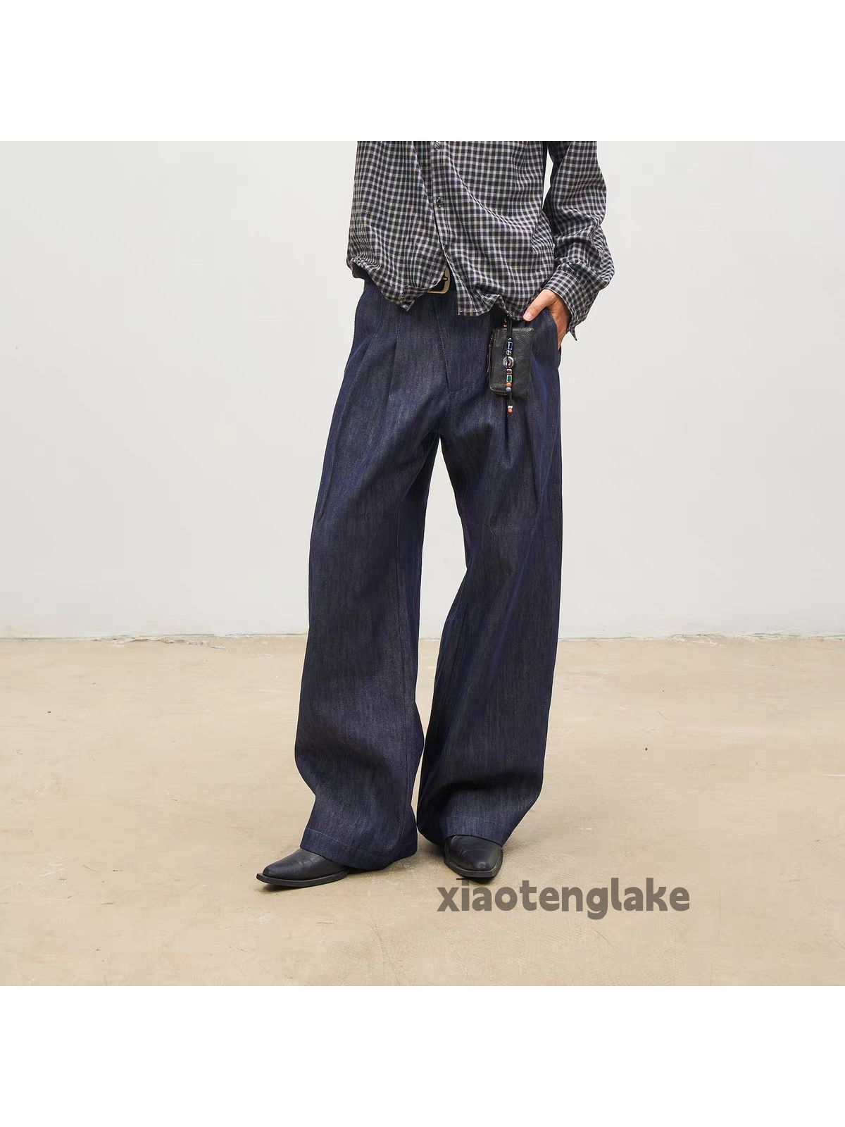 Jean ltx vintage loose hiphop yuppie flared pleated jeans Size US 32 / EU 48 - 2 Thumbnail