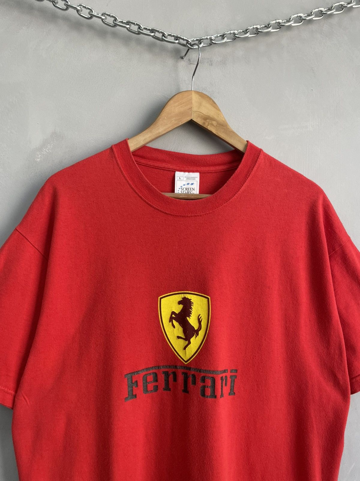 Ferrari Ferarri Logo T-shirt Red Oversize shirt Racing Style Size US L / EU 52-54 / 3 - 4 Thumbnail