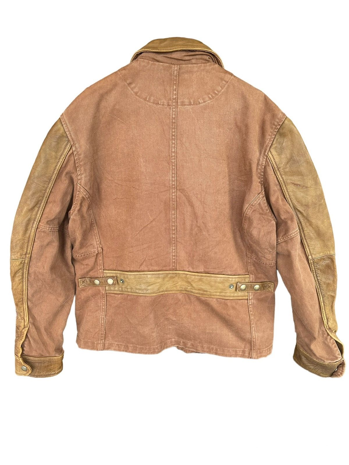 Avirex × Vintage AVIREX AIRCRAFT BONDAGE DESIGN PATCH POCKET LEATHER SLEEVE Size US L / EU 52-54 / 3 - 5 Thumbnail