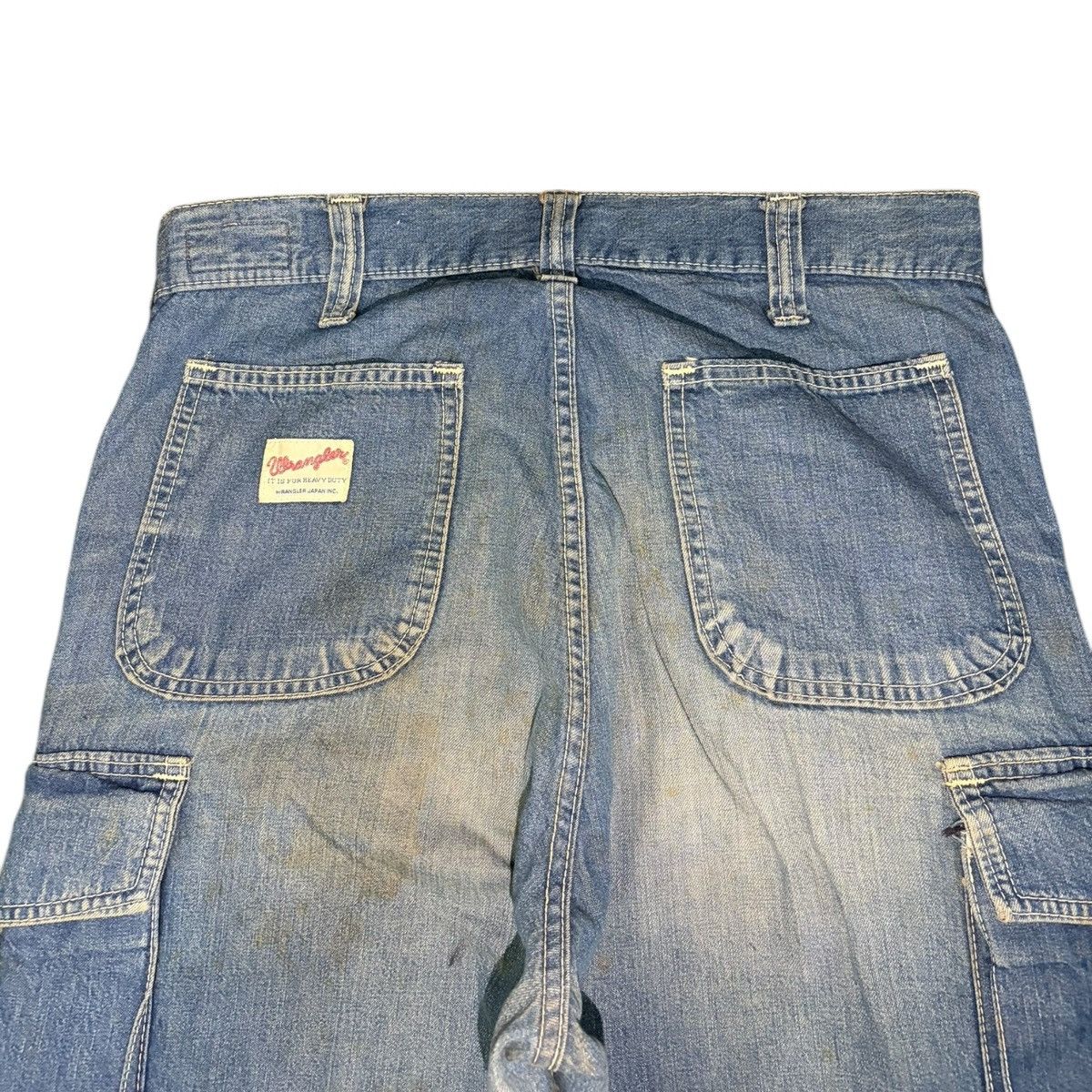 Wrangler Vintage Wrangler Blue Wash Cargo Distress Baggy Jeans Size US 28 / EU 44 - 4 Thumbnail