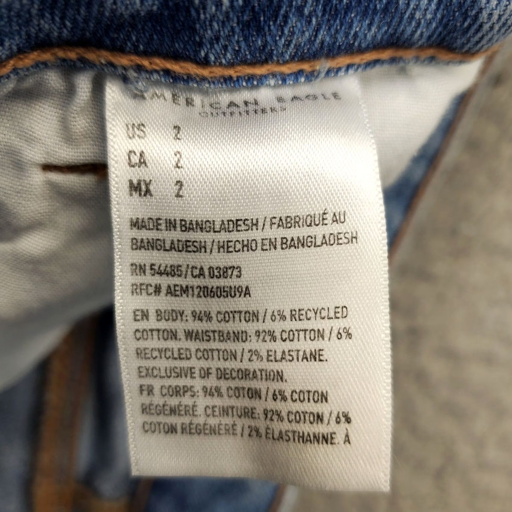 American Eagle Outfitters American Eagle Outfitters Womens 2 Blue Denim 5-Pocket Design Mom Shorts Size 26" / US 2 / IT 38 - 6 Thumbnail