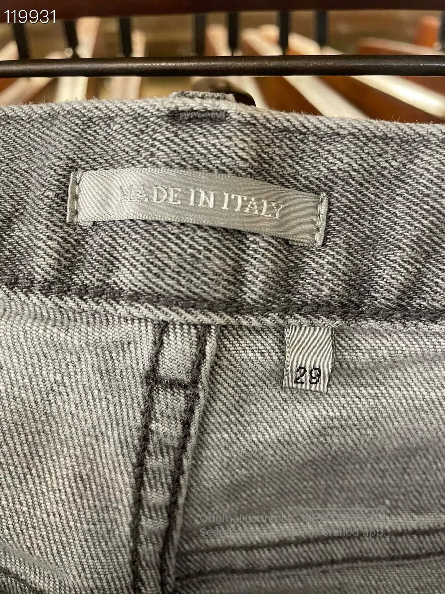Dior Dior 079124M Gray Straight. Size US 29 - 3 Thumbnail