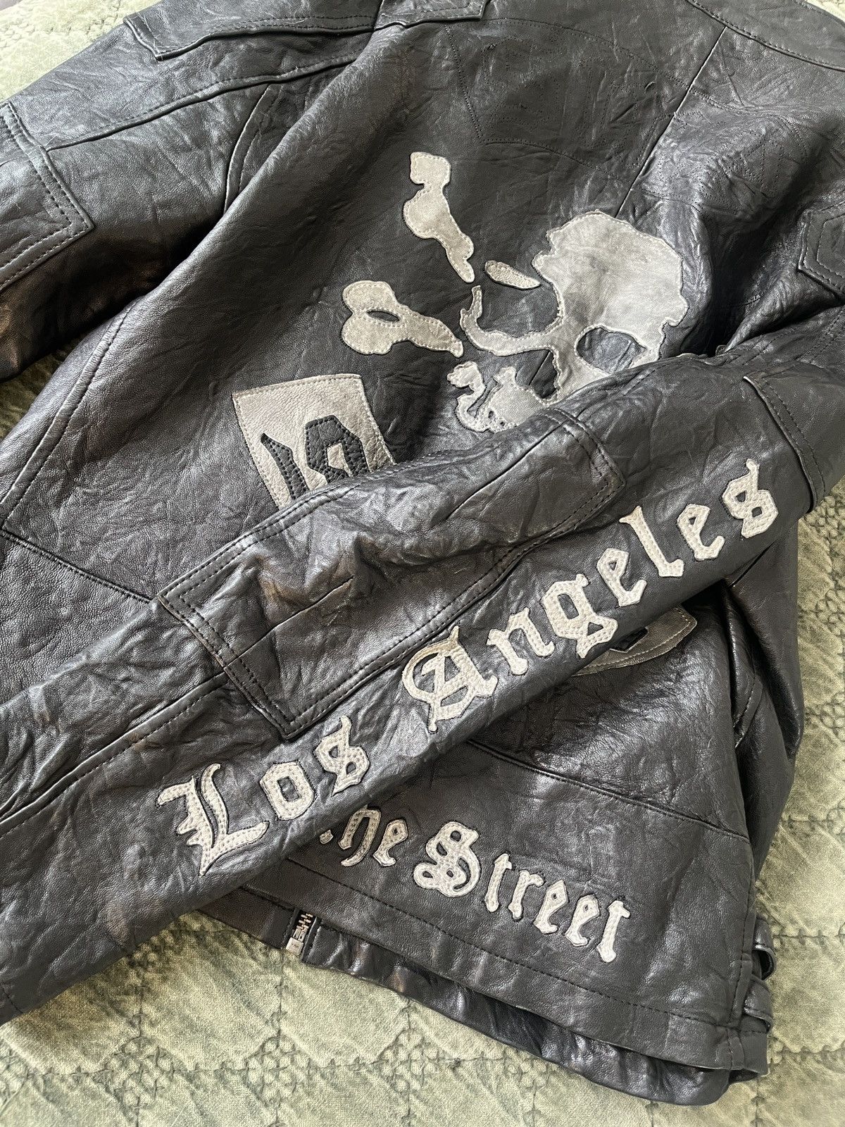 Christian Audigier Christian Audigier SMET leather biker jacket Size L / US 10 / IT 46 - 8 Thumbnail