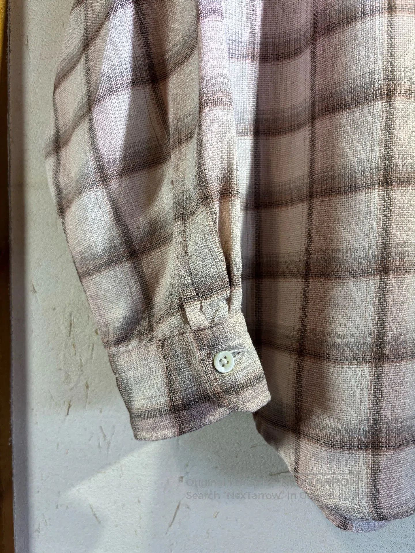United Arrows United Arrows Pink Plaid Blended Shirt. Size US L / EU 52-54 / 3 - 7 Thumbnail