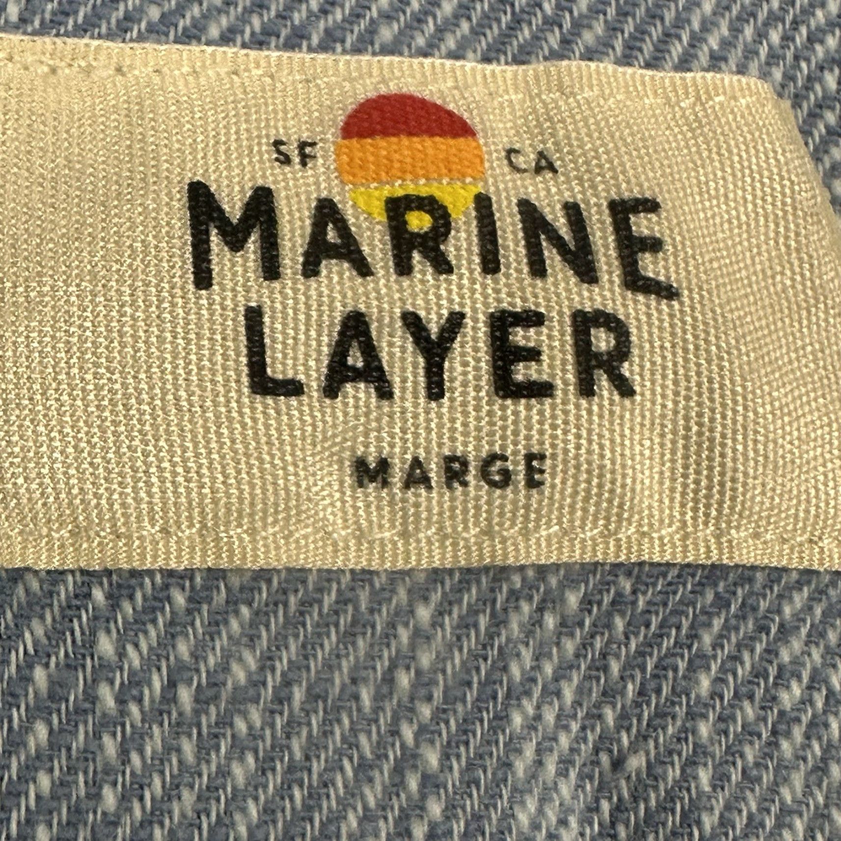 Marine Layer Marine Layer Button Up Shirt Mens Marge Blue Camp Medium Large Size US M / EU 48-50 / 2 - 4 Thumbnail