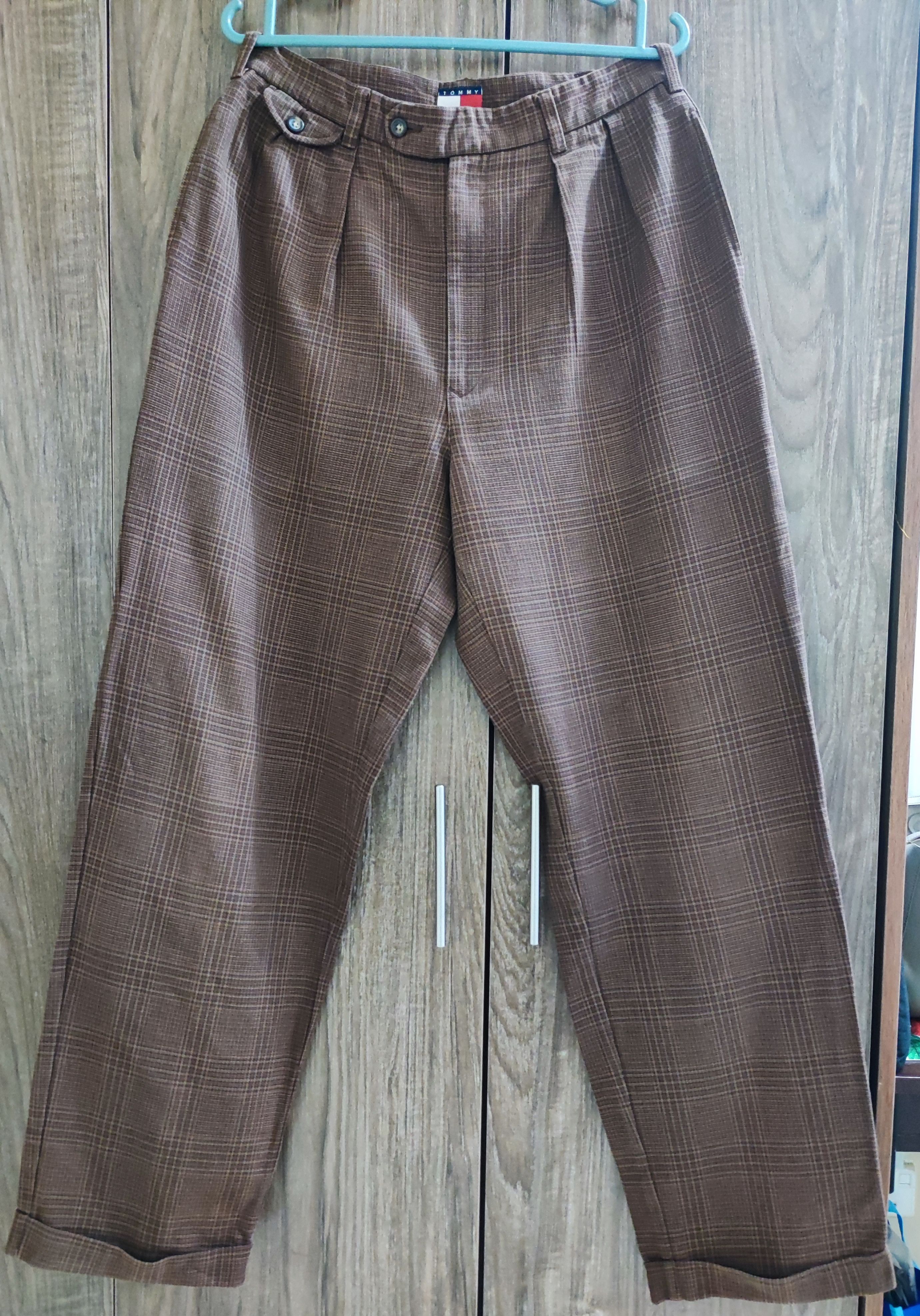 Tommy Hilfiger × Vintage Rare!! Vintage 90's Men Tartan / Plaid Pants Size US 32 / EU 48 - 1 Thumbnail