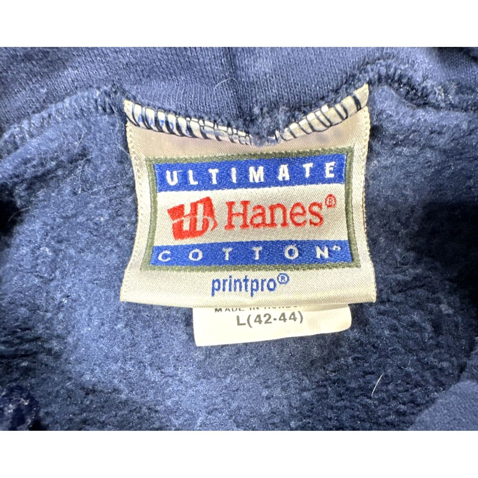 Hanes VINTAGE Hanes Hoodie Dalmatian Dog Agility Blue Graphic Print 90s Y2K Large Unisex Adults Size US L / EU 52-54 / 3 - 6 Thumbnail