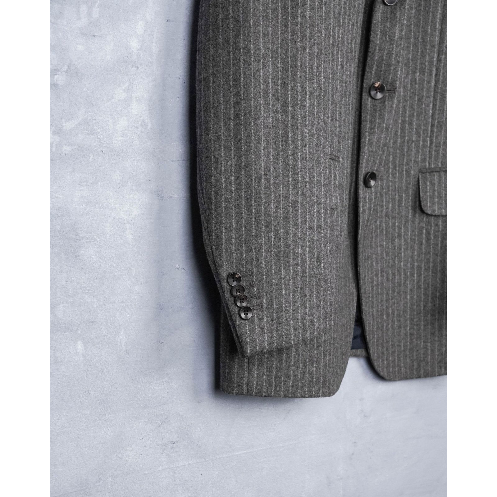 Boglioli Vintage boglioli classic gray pinstripe wool blazer jacket Size US L / EU 52-54 / 3 - 10 Thumbnail