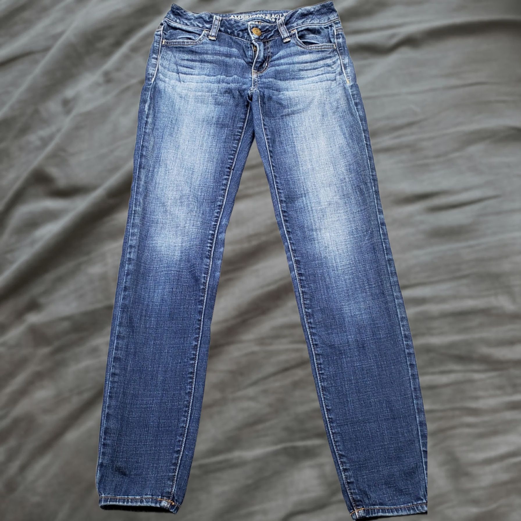 American Eagle Outfitters American Eagle Outfitters Jeans Women Size 0 Jegging Navy Blue Stretch Denim 5-Pocket Regular Fit Size 25" / US 0 / IT 36 - 1 Thumbnail