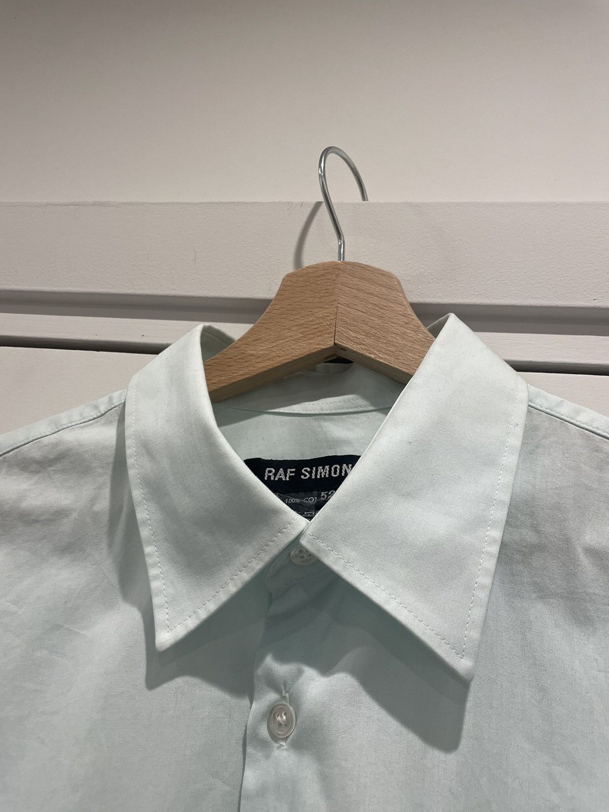 Raf Simons 1990s Anatomical Pleated Military Cotton Shirt Size US L / EU 52-54 / 3 - 3 Thumbnail