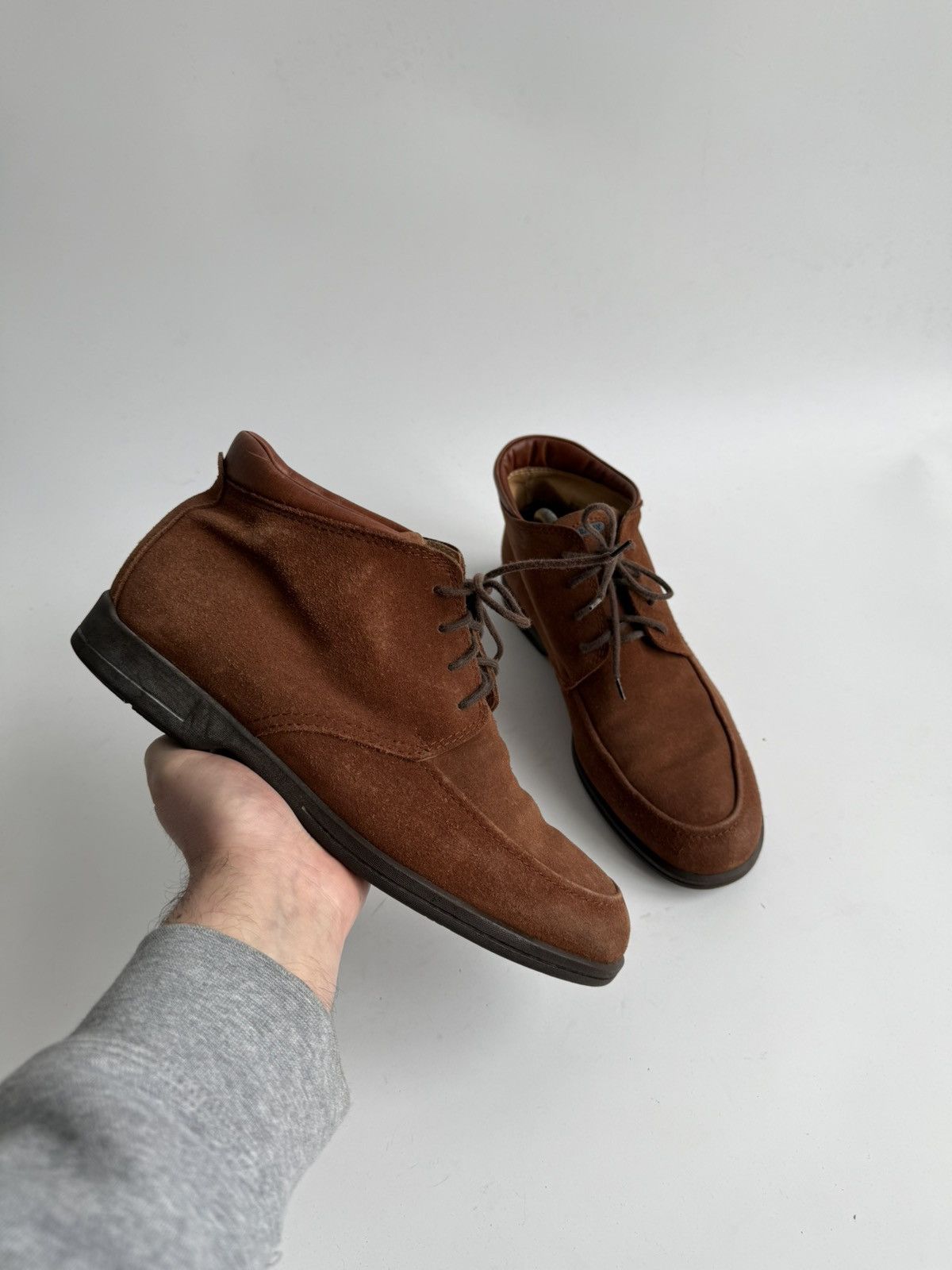 Bally Bally Pitaval Suede Chukka Boots Brown Made in Italy Men's Size US 10 / EU 43 - 1 Thumbnail