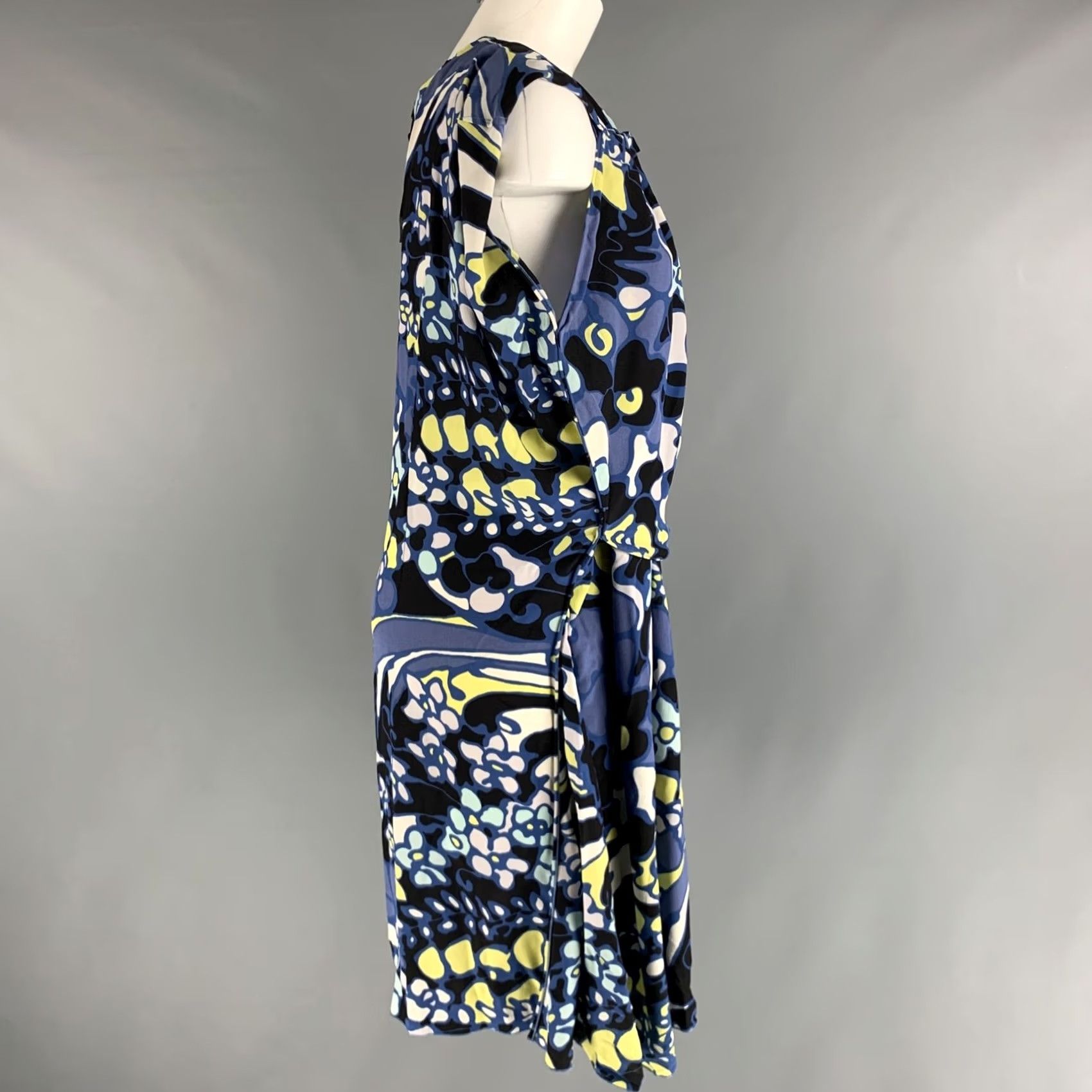 Marni MARNI Dress S Blue White Yellow Sleeveless Women Size S / US 4 / IT 40 - 2 Thumbnail