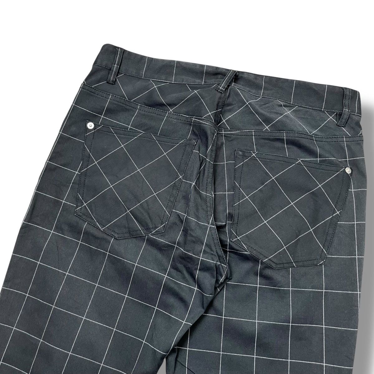 semanticdesign SemanticDesign Gridcheck Pants | Size L | Black Size US 32 / EU 48 - 8 Thumbnail