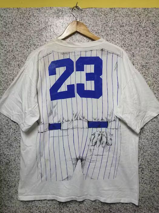 MLB × Vintage 90s Vintage UBS MLB Baseball Logo Fullprint Very Rare Size US XL / EU 56 / 4 - 2 Thumbnail