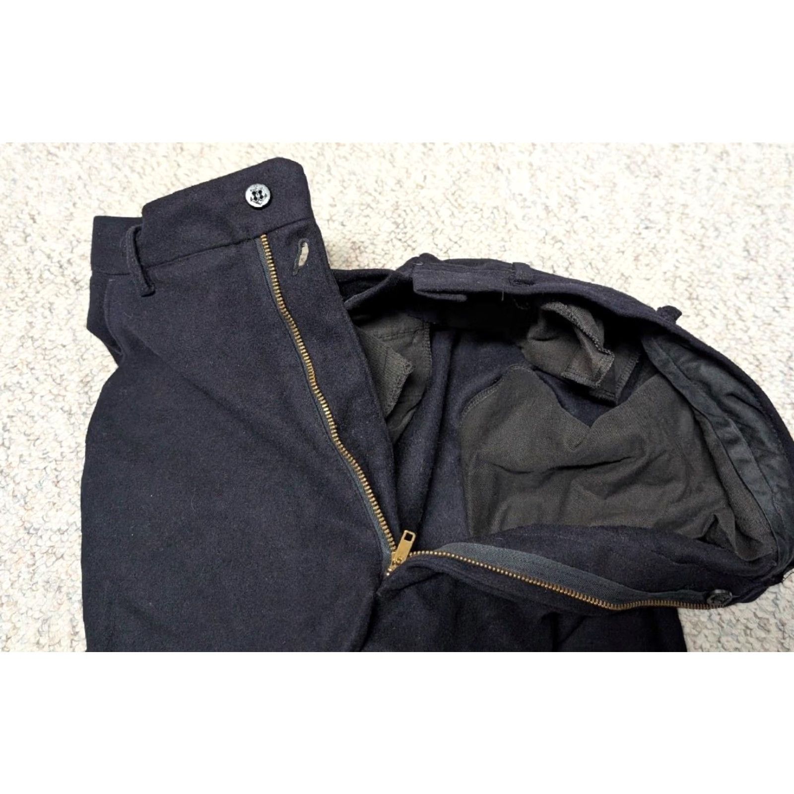 Bell VINTAGE USN SAILOR PANTS Shirt Men 30x34 Navy blue Bell-Bottom Wool WWII USN SAILOR PANTS Mens Size US 30 / EU 46 - 5 Thumbnail