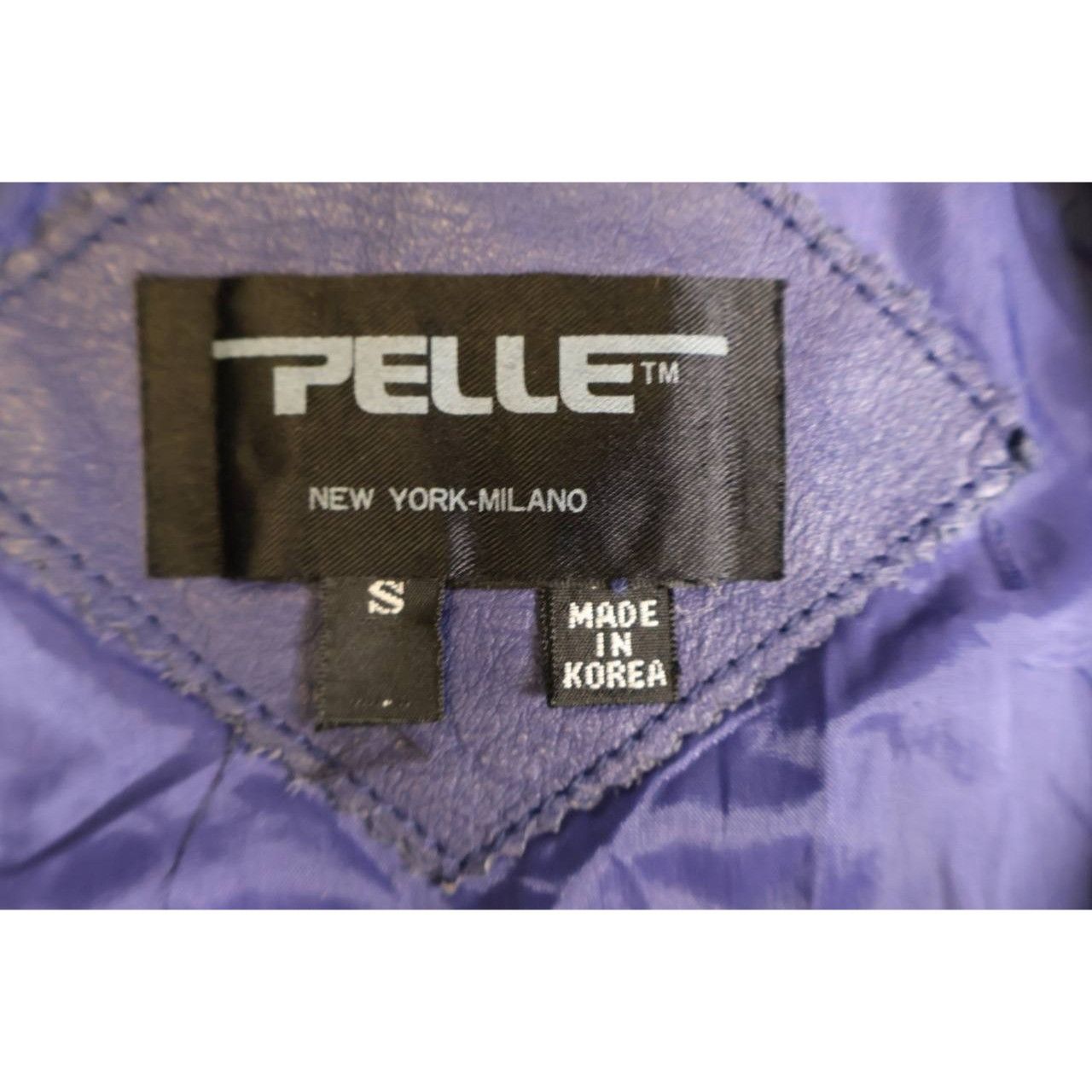Vintage Pelle New York Purple Leather Coat Women’s Small Long Jacket Size US S / EU 44-46 / 1 - 3 Thumbnail