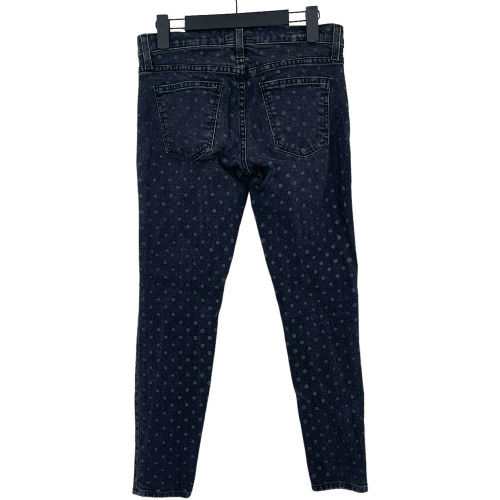 Current/Elliot Current/Elliot 25/0 Skinny Black Poka Dot Mid Rise Comfort Size 25" / US 0 / IT 36 - 4 Thumbnail