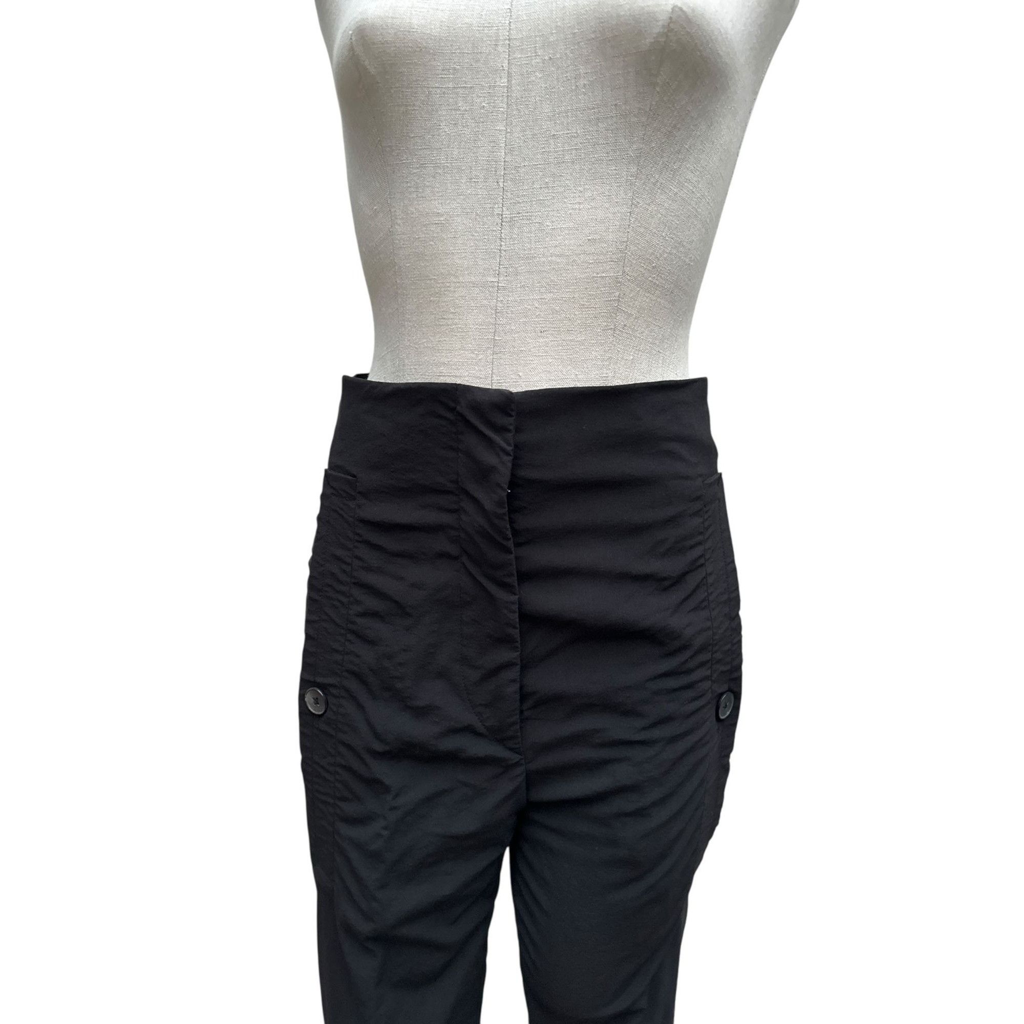 Jil Sander Black Wool Tailored Pants Size 25" / US 0 / IT 36 - 3 Thumbnail