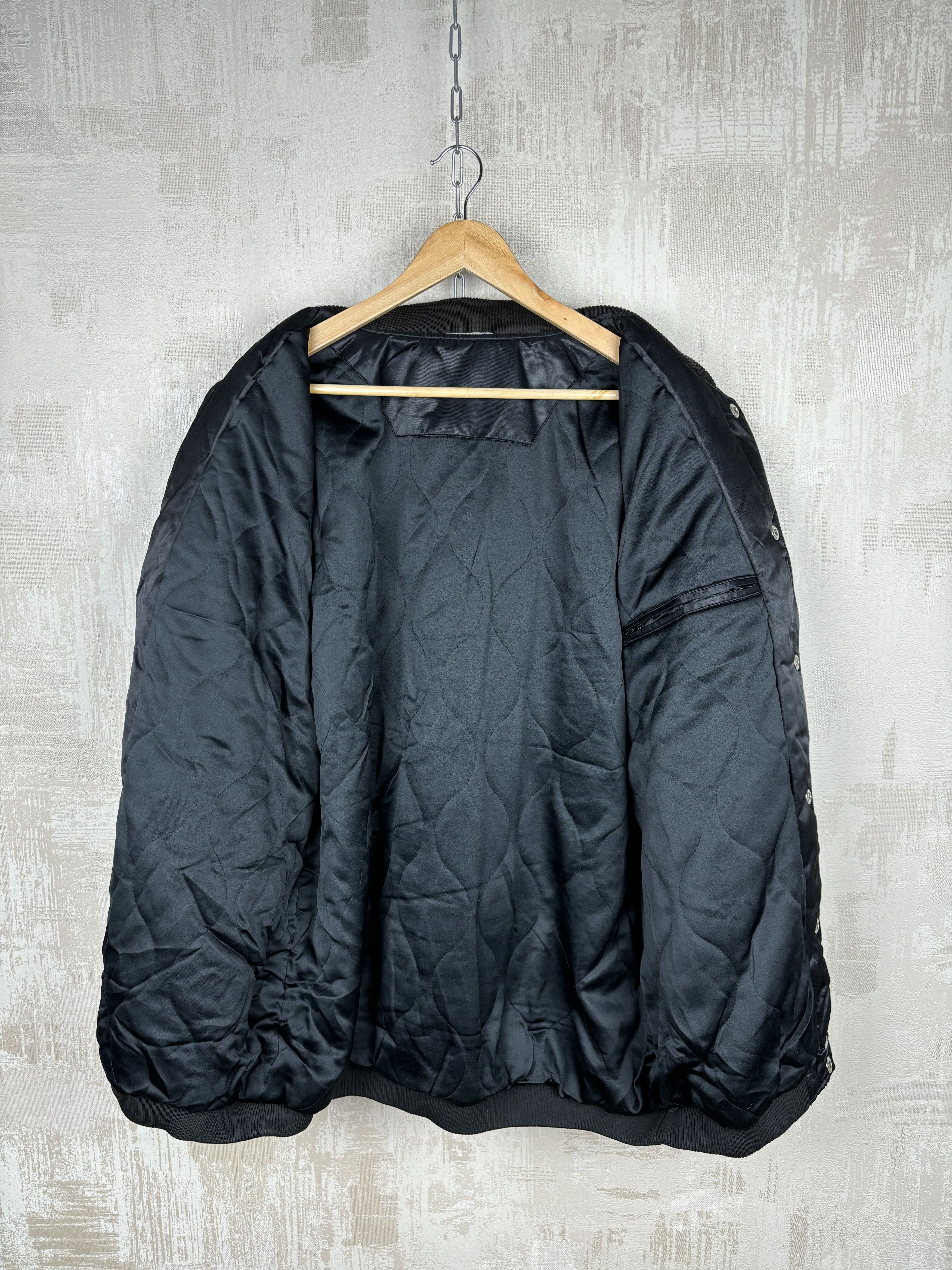 NFL × Reebok Vintage Raiders Reebok NFL Satin Bomber Jacket Size US XXL / EU 58 / 5 - 10 Thumbnail